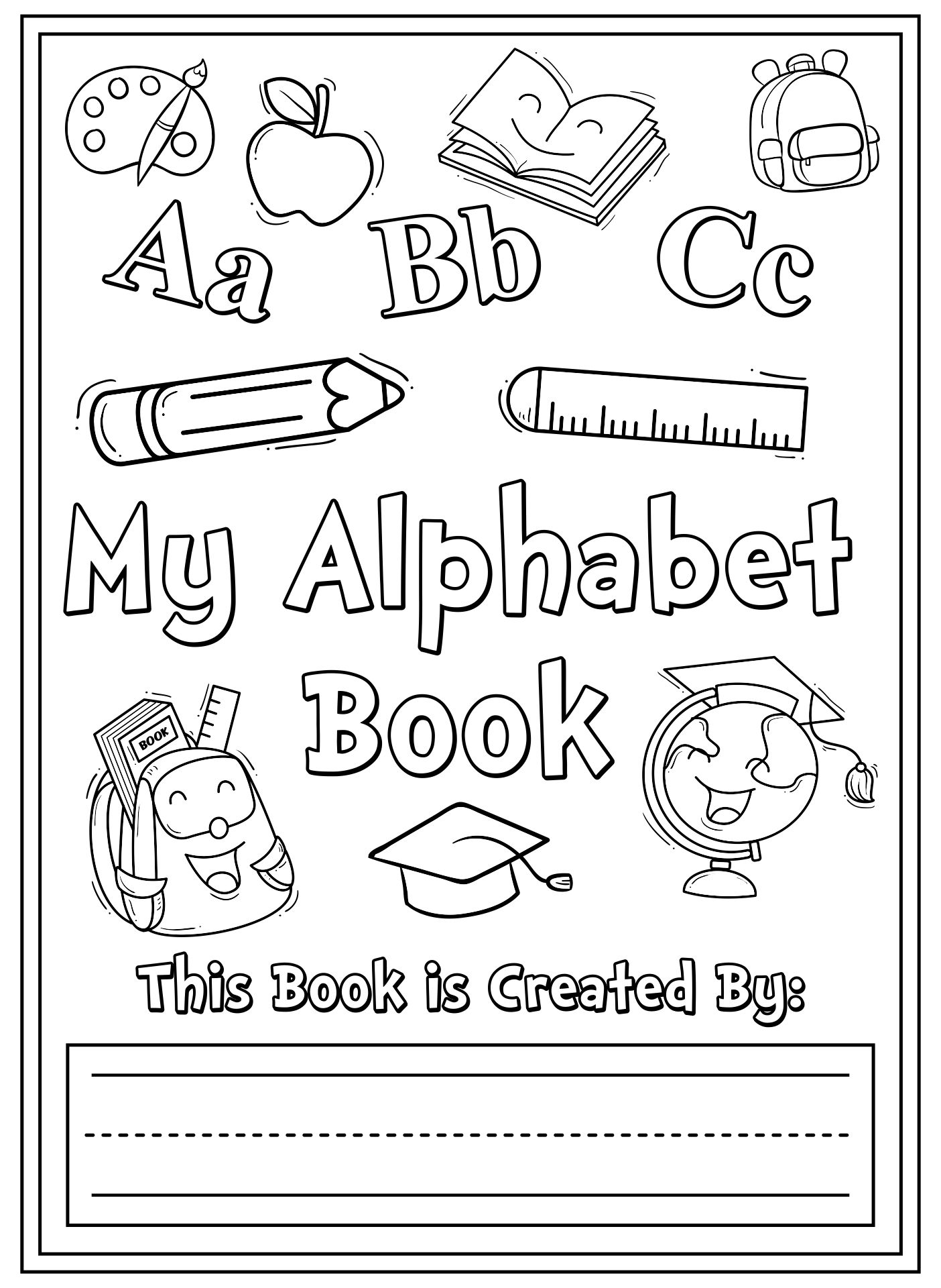 Post Printable Alphabet Book Cover 126213 Post Printable Alphabet Book Cover 126213