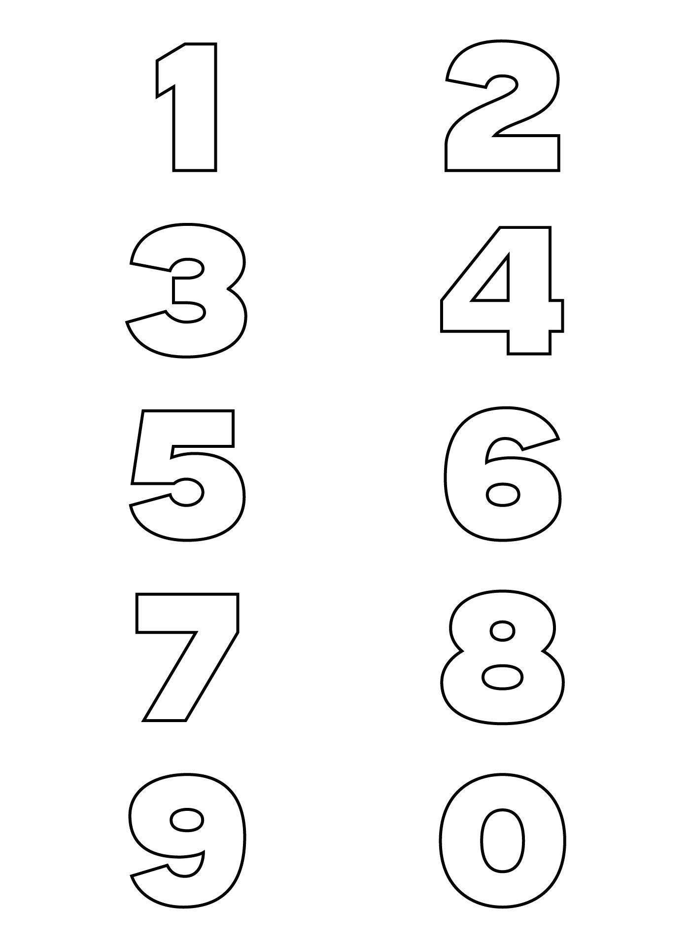 Post Printable Block Numbers 1 10 88293