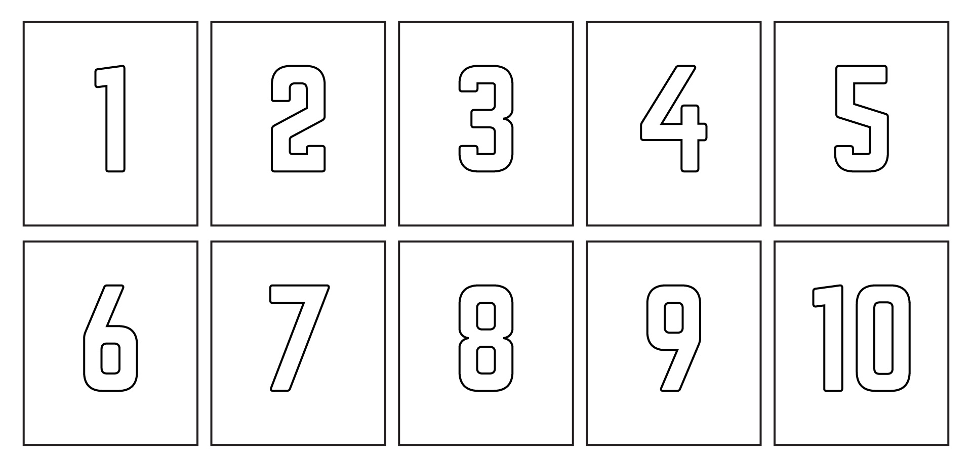 Post Printable Block Numbers 1 10 88293
