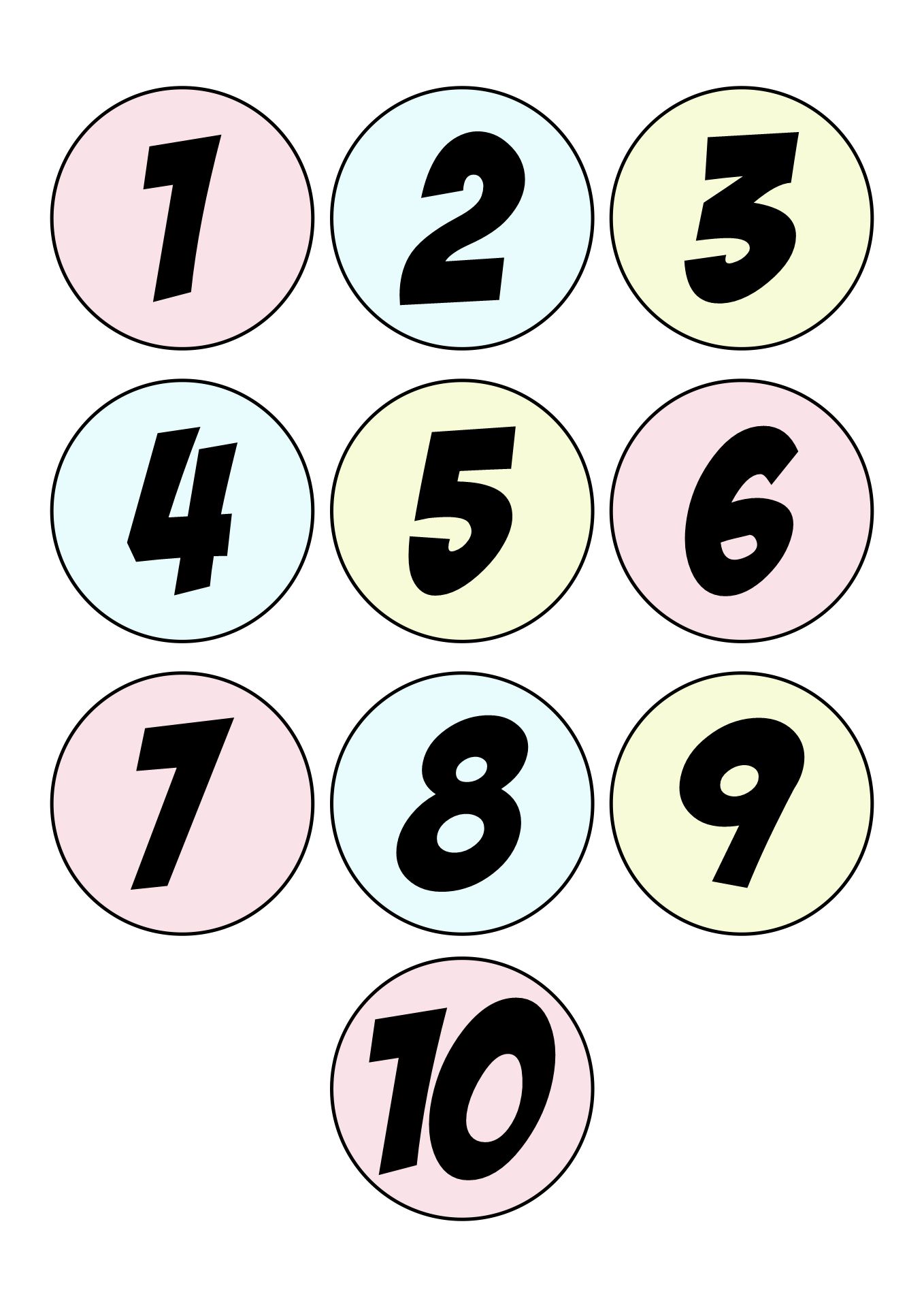 Post Printable Block Numbers 1 10 88293