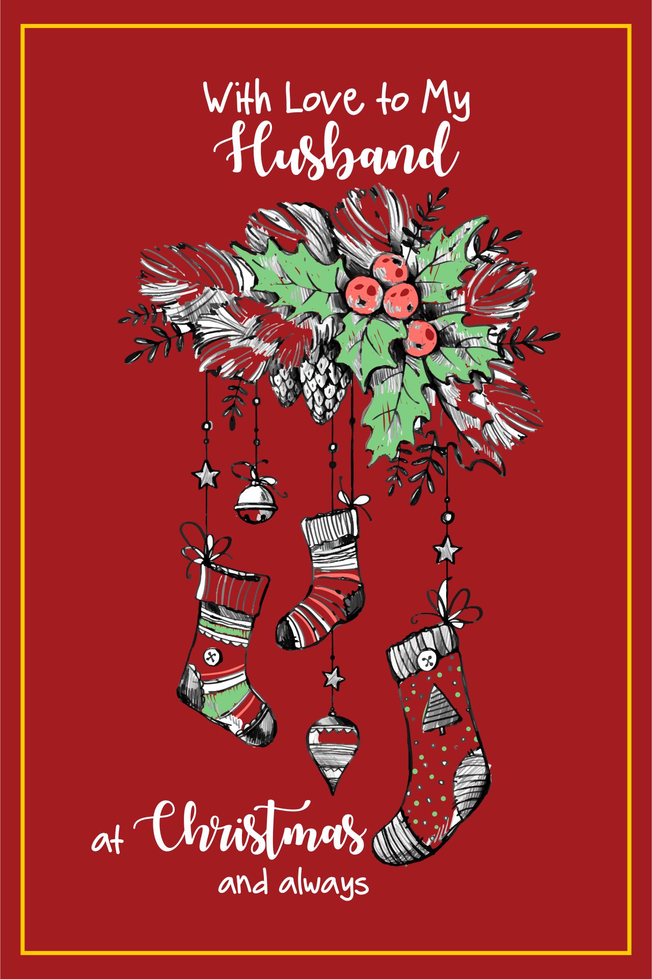 Post Printable Christmas Cards For Him Romantic 335691