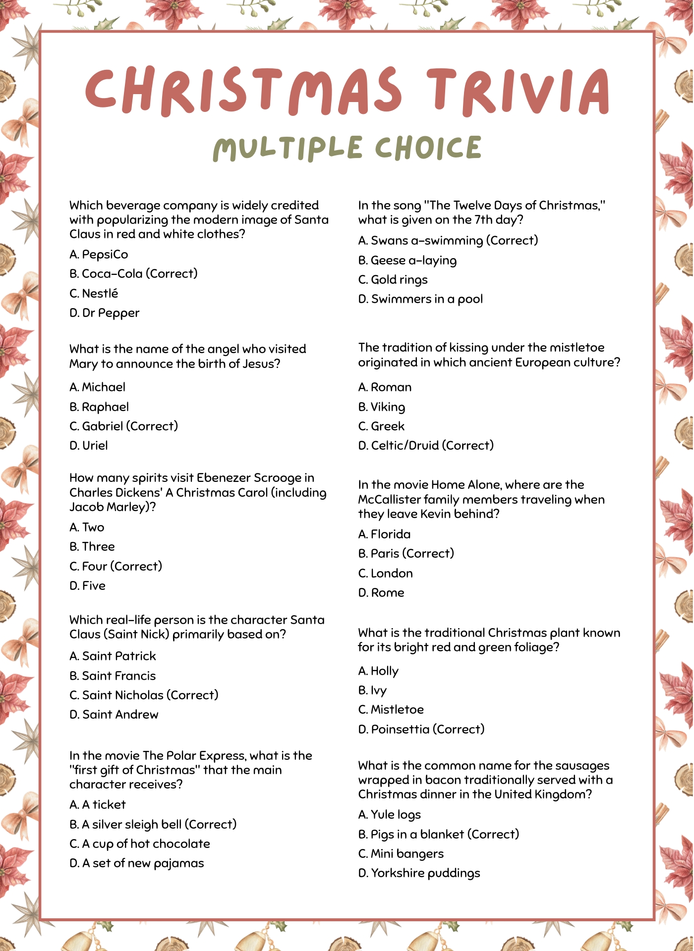Post Printable Christmas Trivia Questions 18457 Post Printable Christmas Trivia Questions 18457