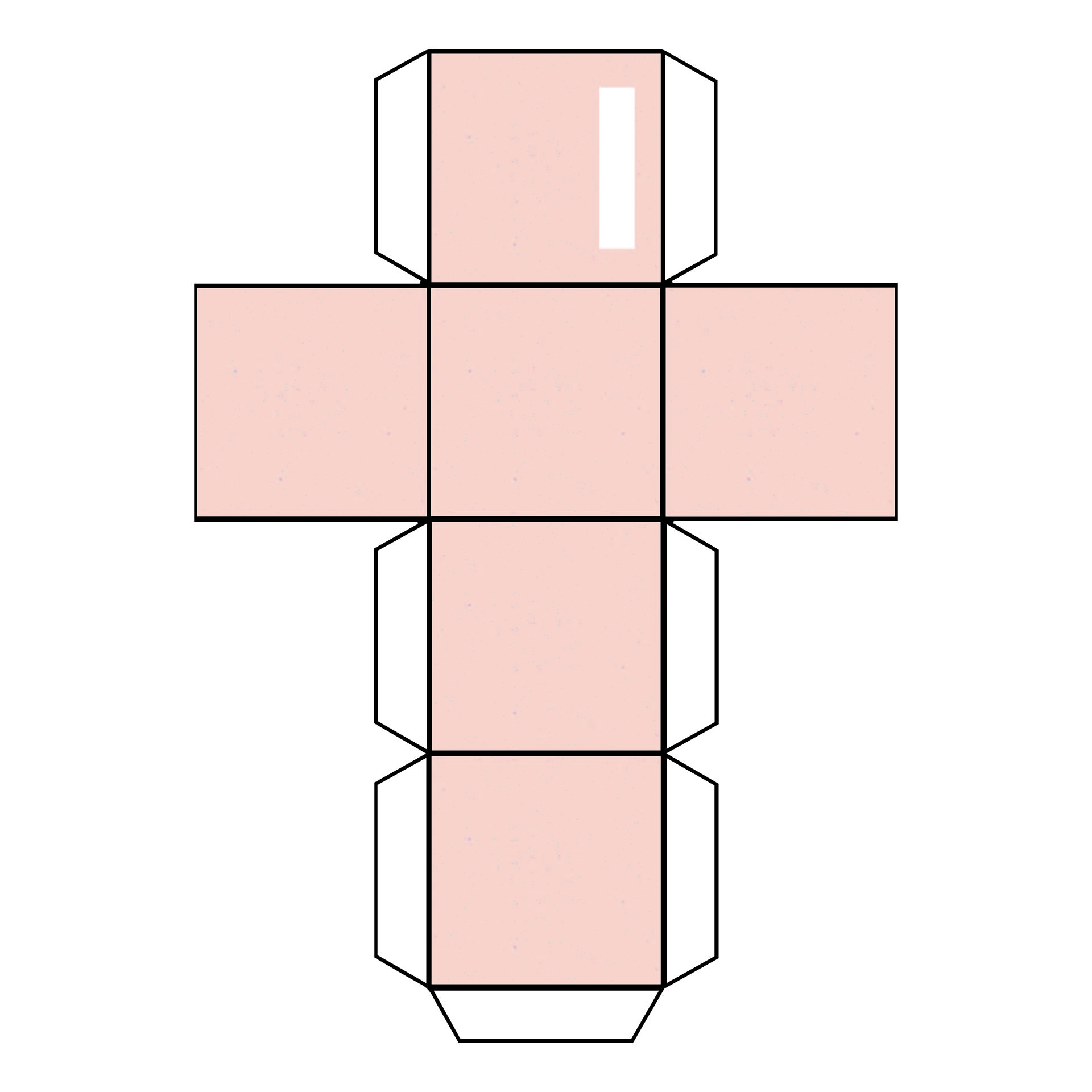 Post Printable Cube Template 4 Inches 413387
