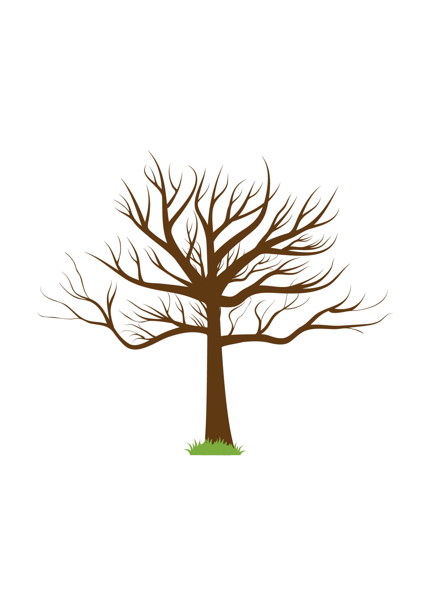 free printable fingerprint tree template