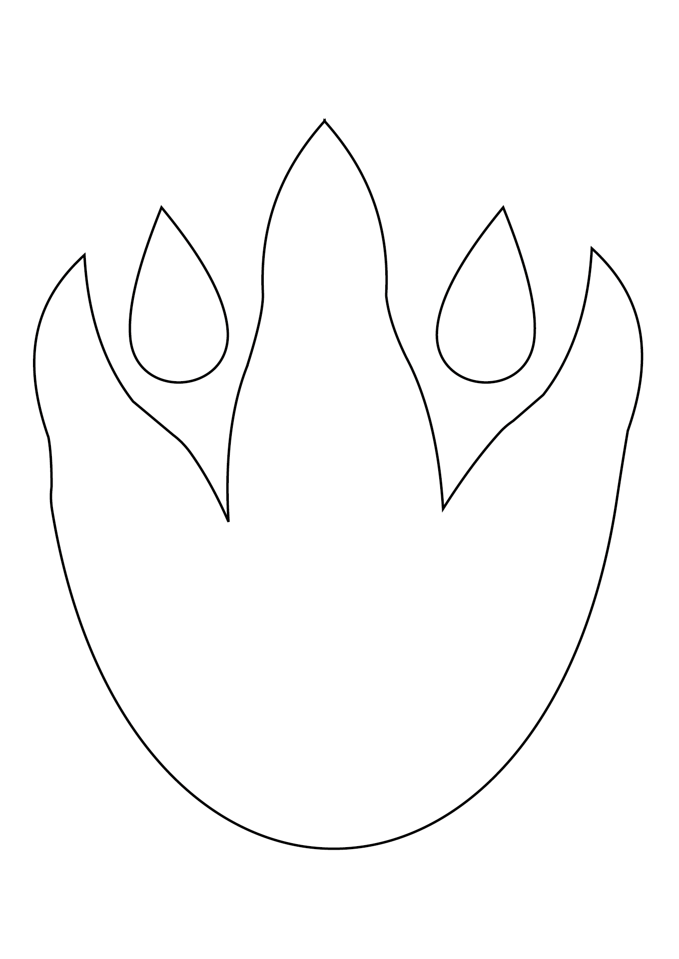 footprint outline printable free