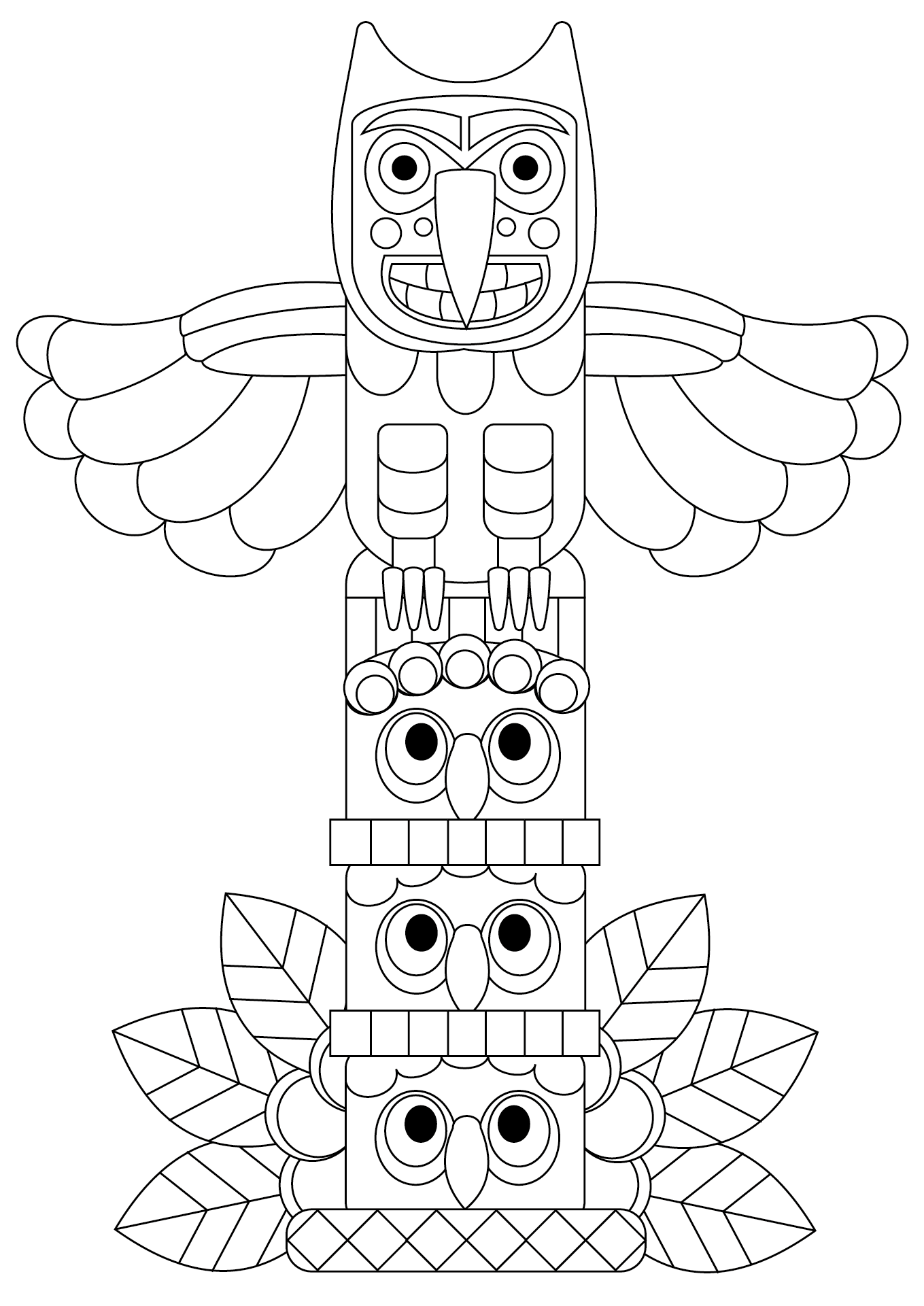free printable totem pole patterns