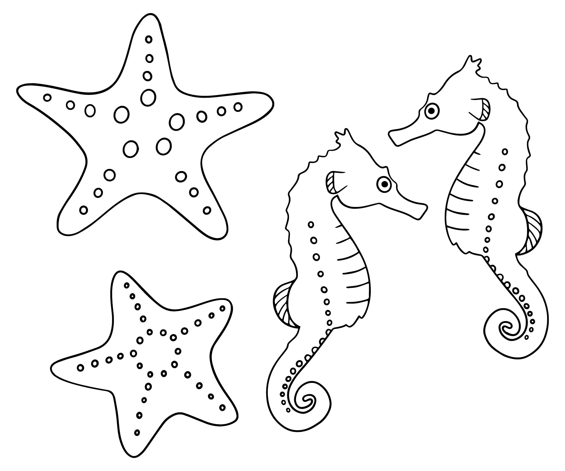 Post Seahorse Pattern Printable 390673