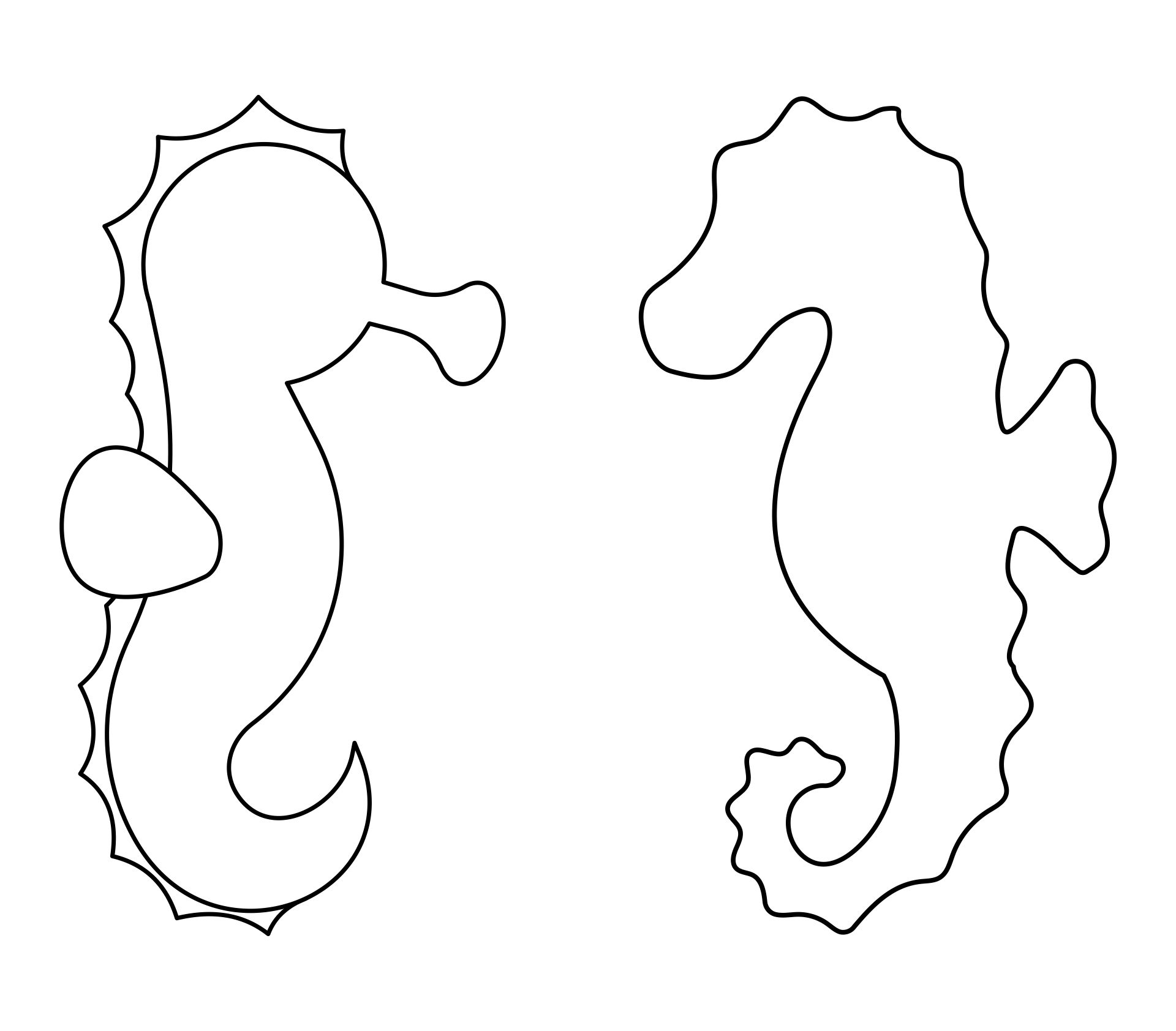 Post Seahorse Pattern Printable 390673