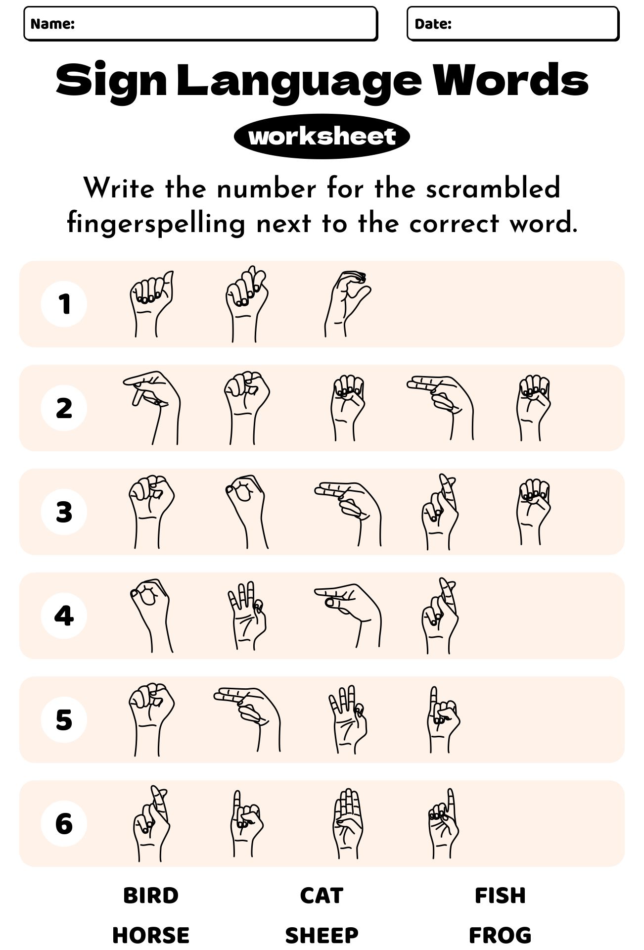 Post Sign Language Words Printable Worksheets 313589 Post Sign Language Words Printable Worksheets 313589