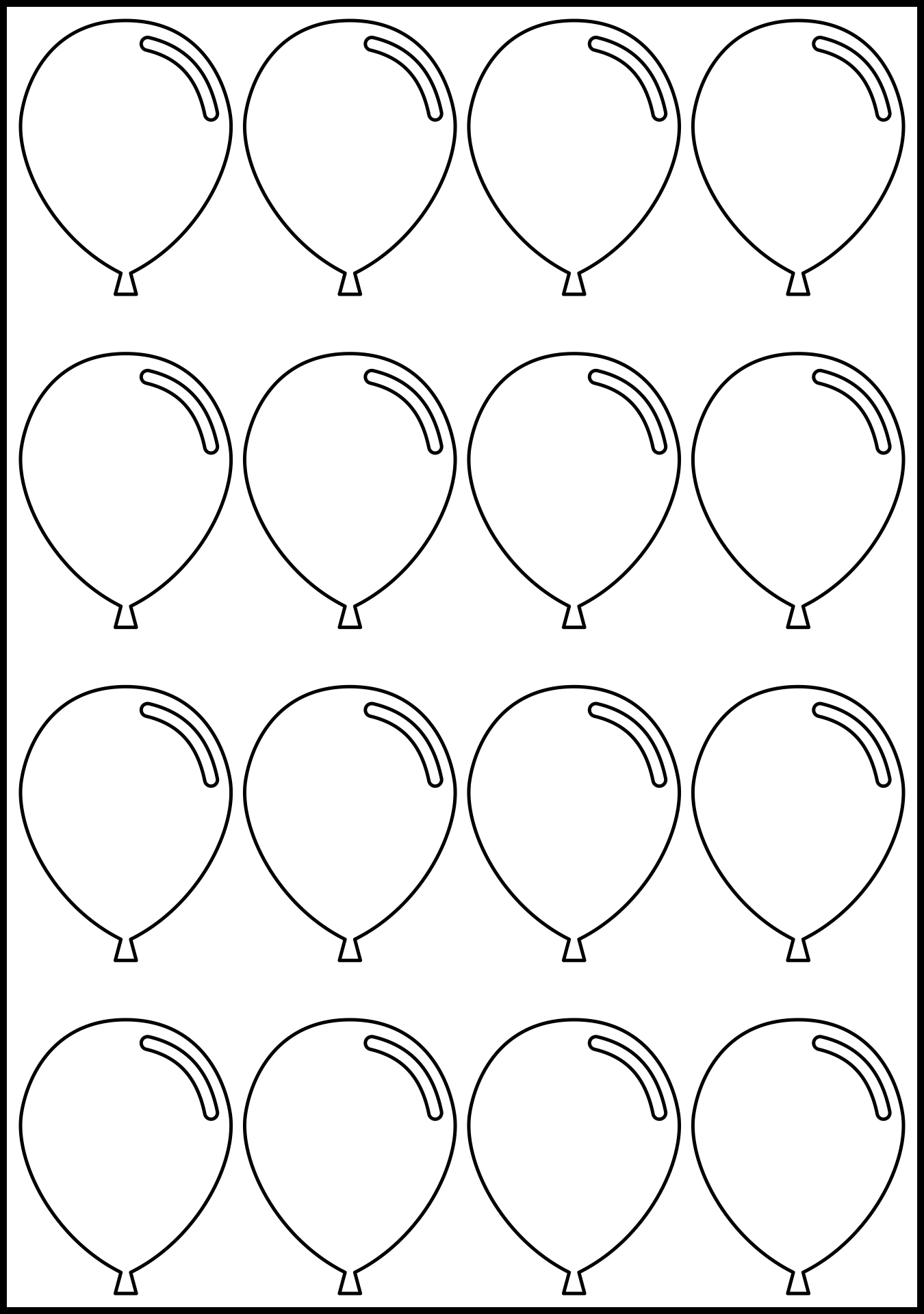 Post Small Balloon Printable Template 419859