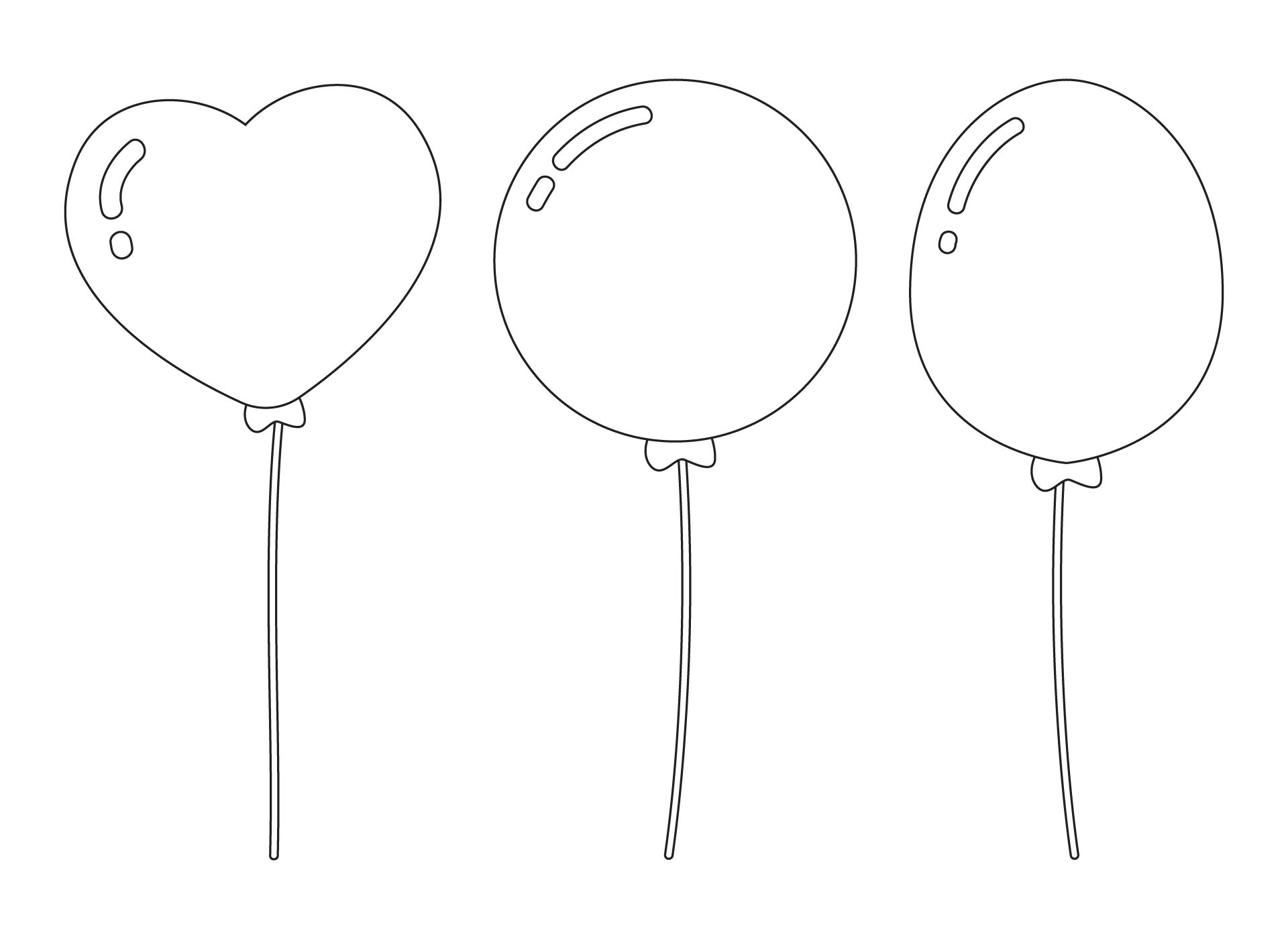 Post Small Balloon Printable Template 419859