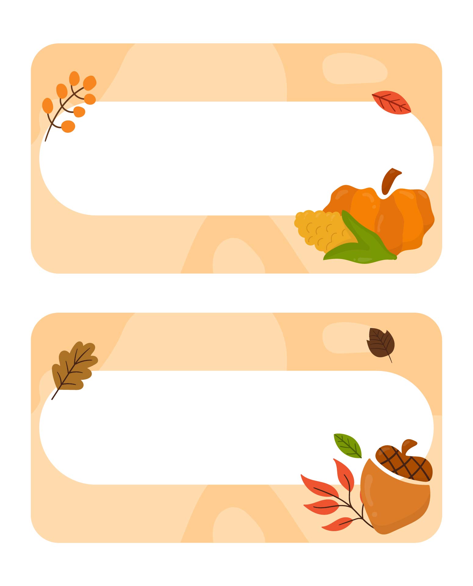 free printable fall name tags