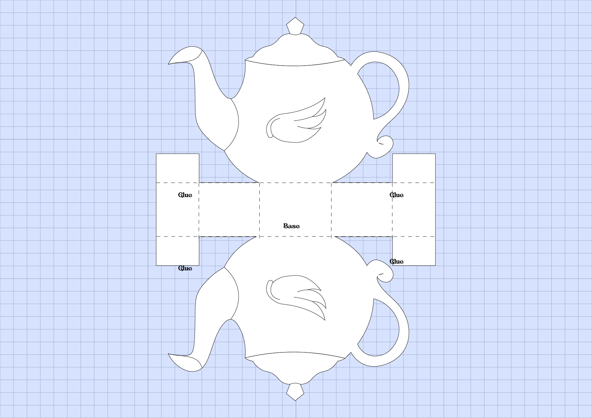 free printable tea cup pattern