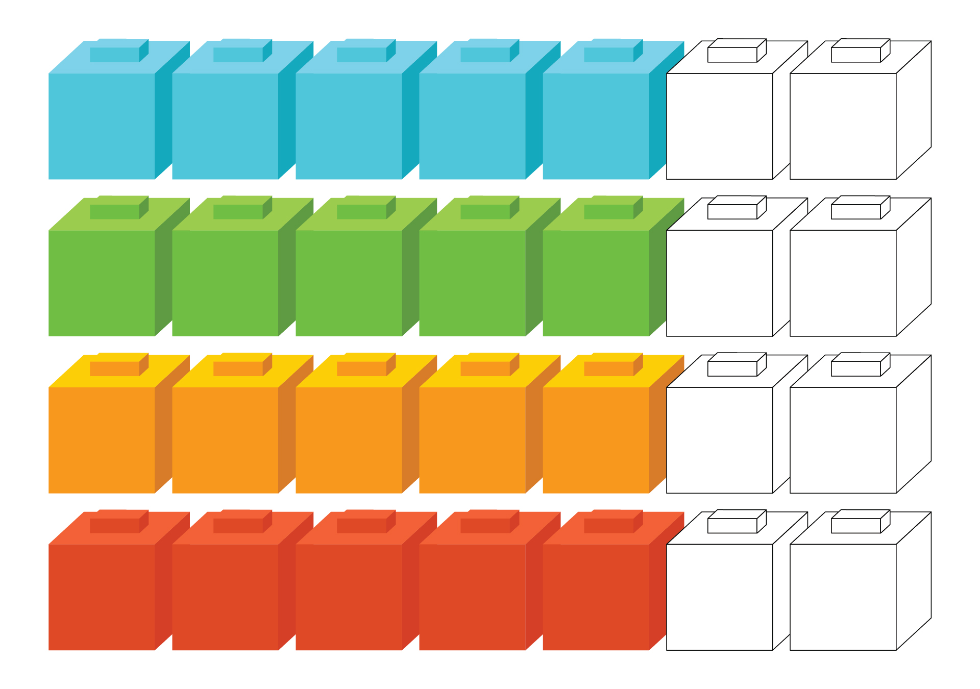 Post Unifix Cube Template Printable 416398