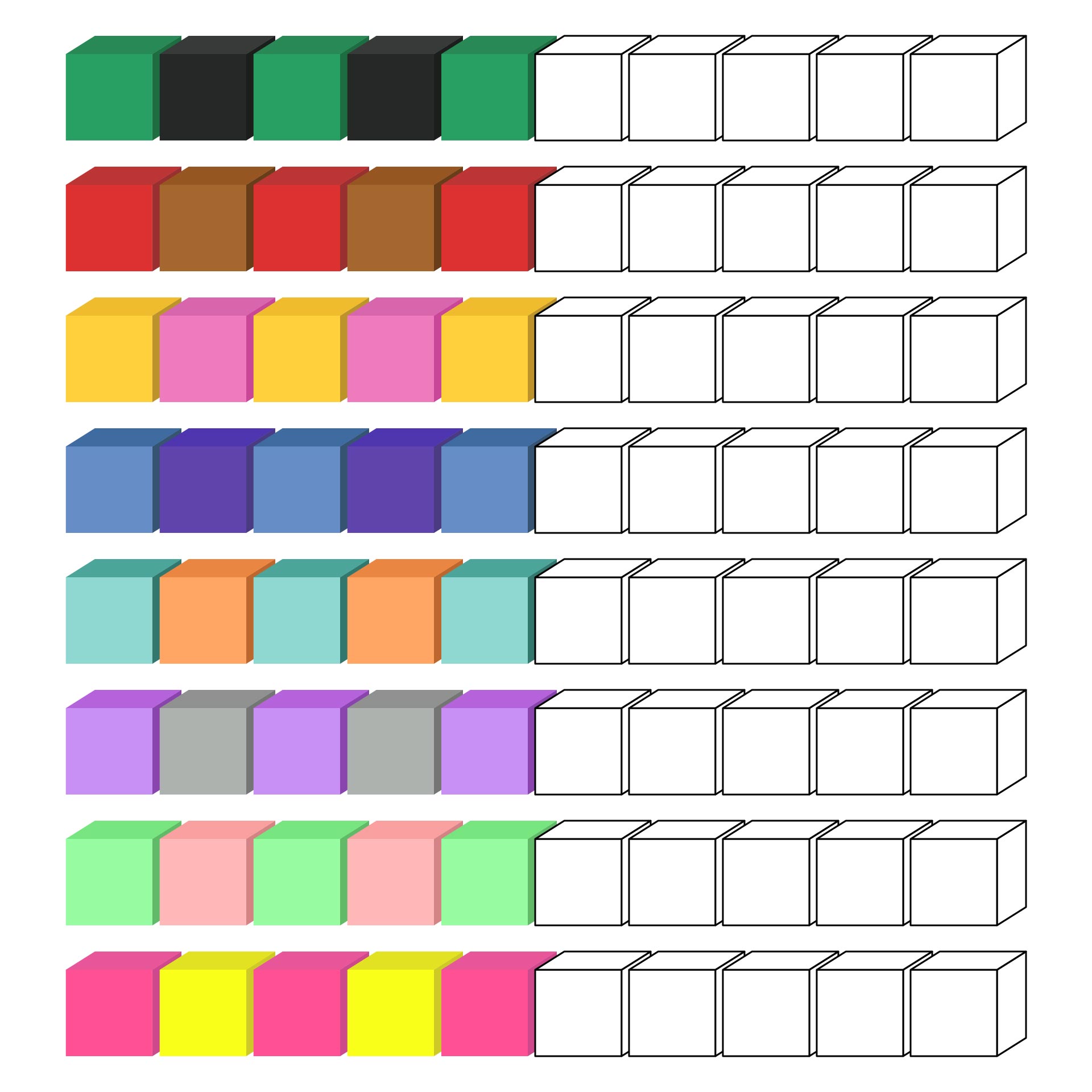 Post Unifix Cube Template Printable 416398