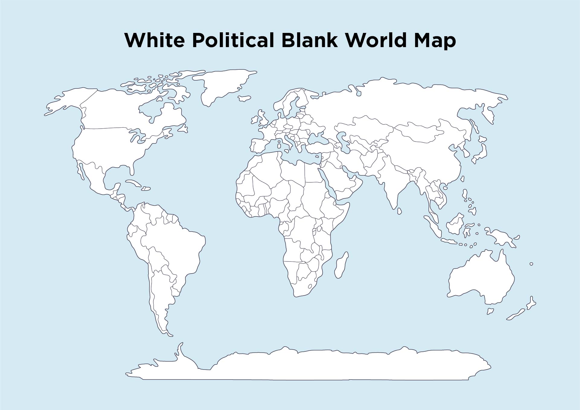 Post World Map Printable A4 Size 397159