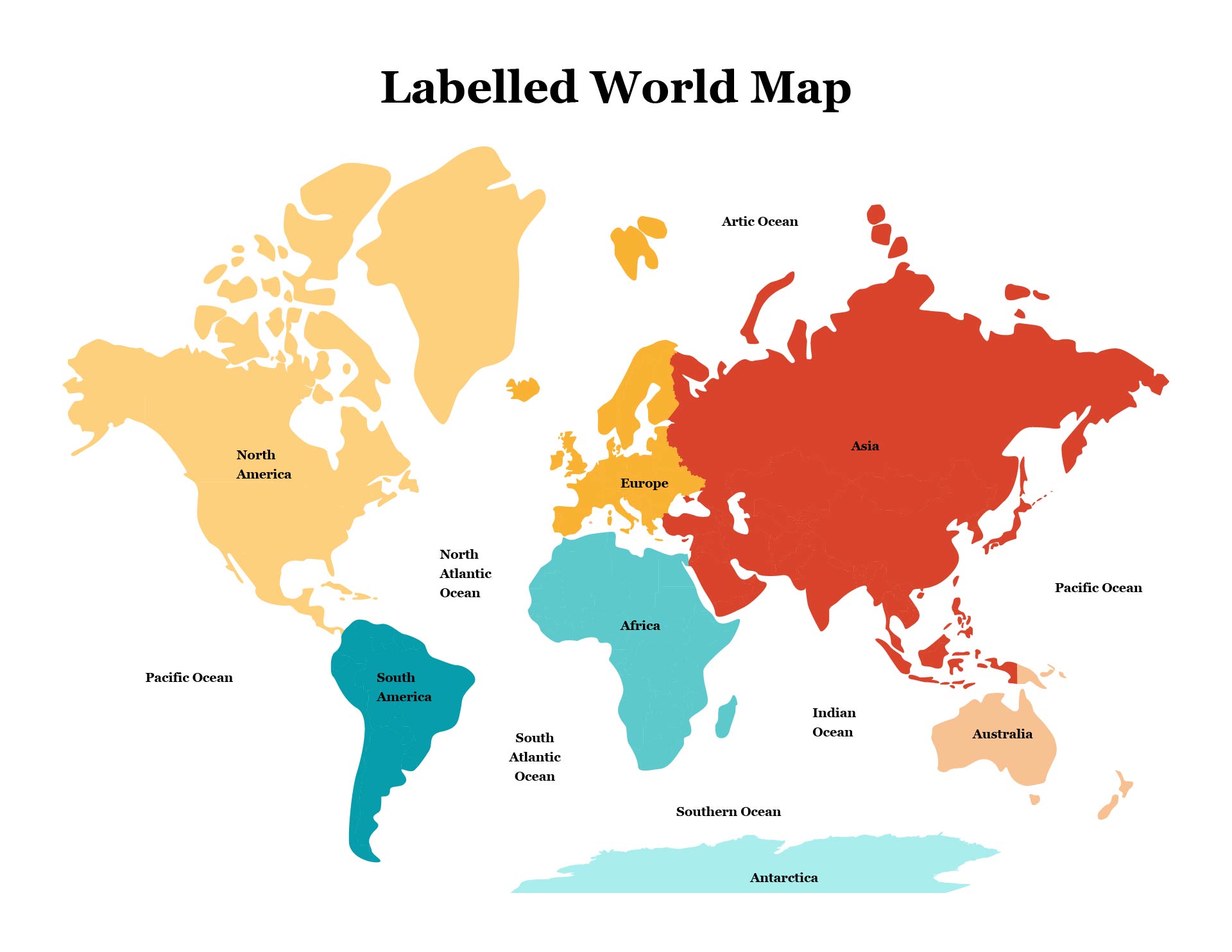 Post World Map Printable A4 Size 397159