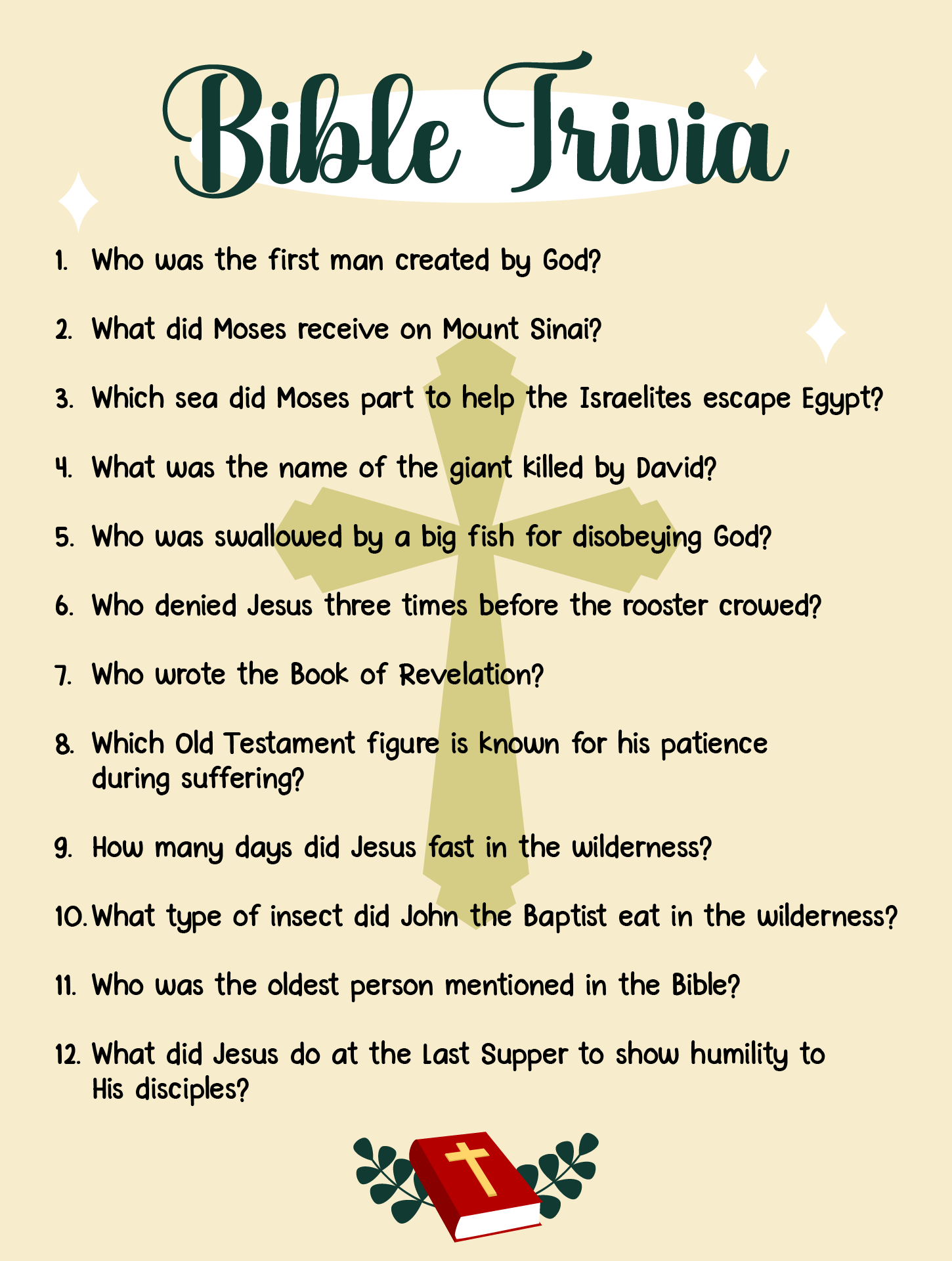 Post Youth Bible Trivia Questions Printable 155700 Post Youth Bible Trivia Questions Printable 155700
