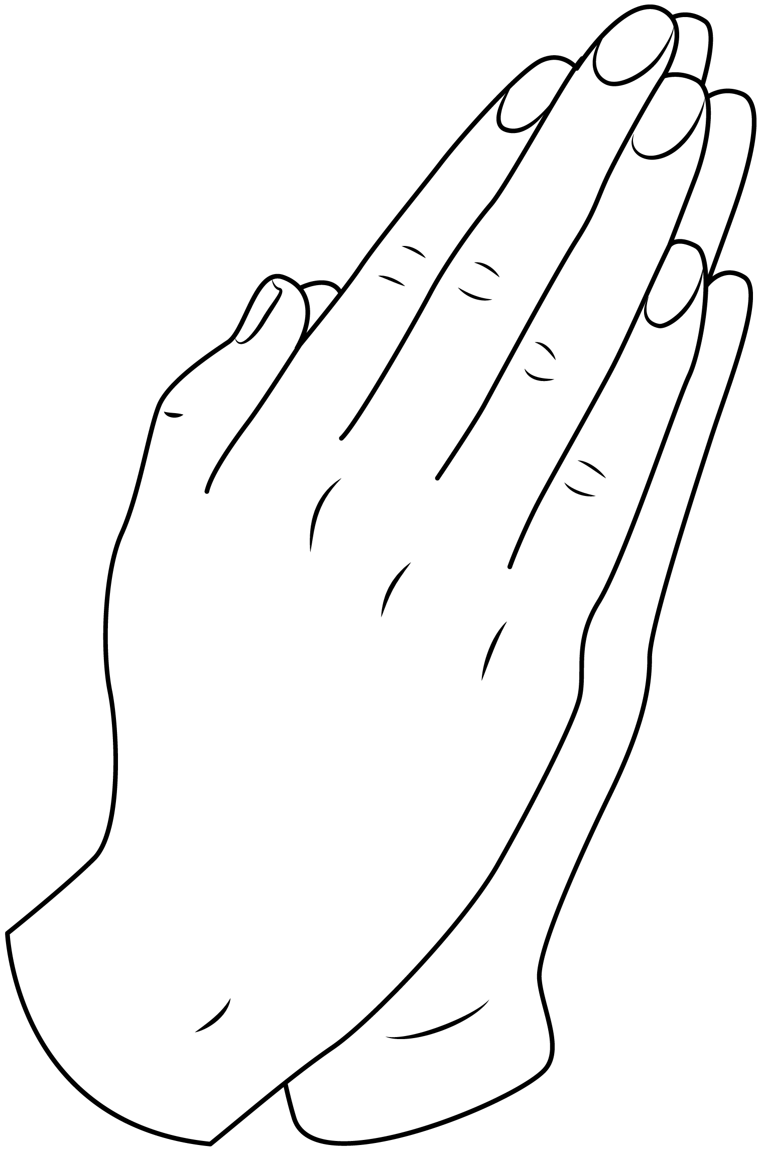 Praying Hands Printable Template