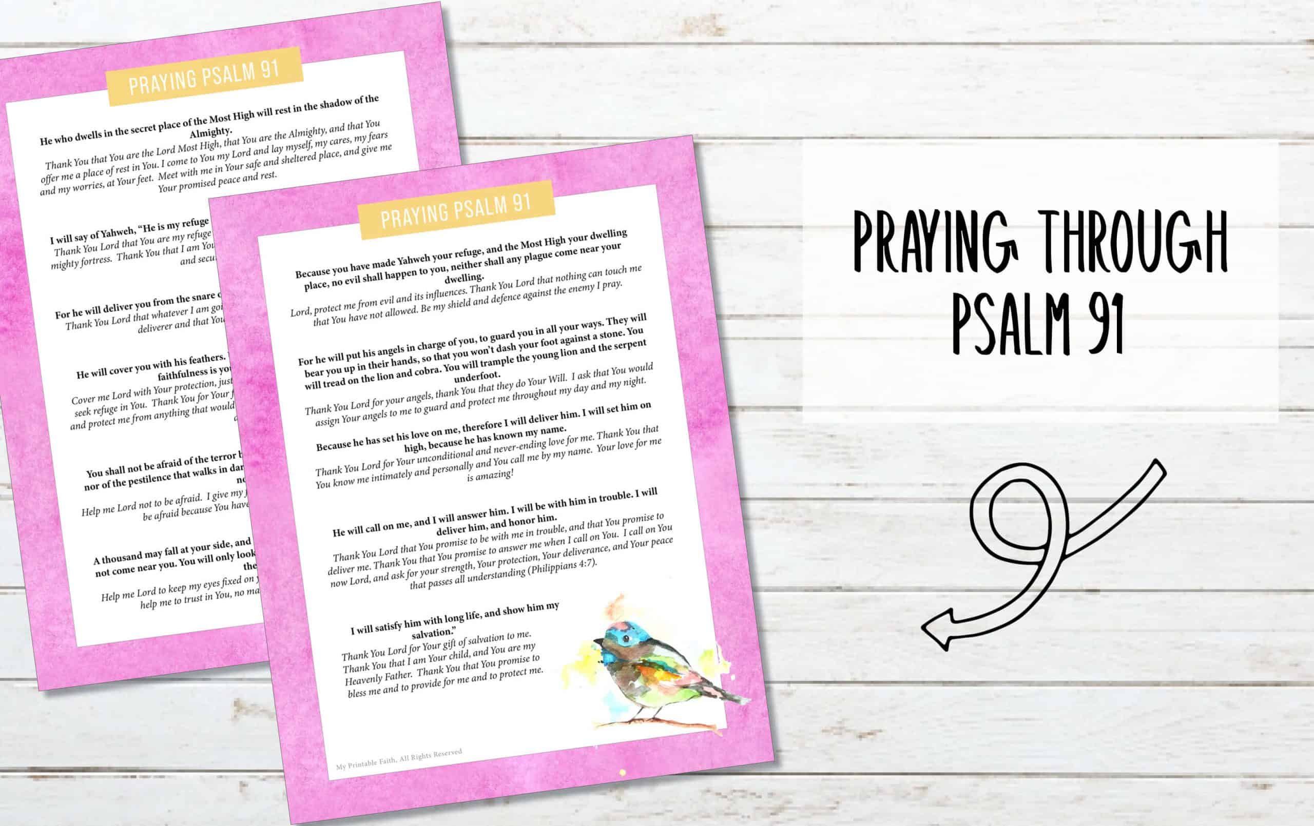 psalm 91 free printable