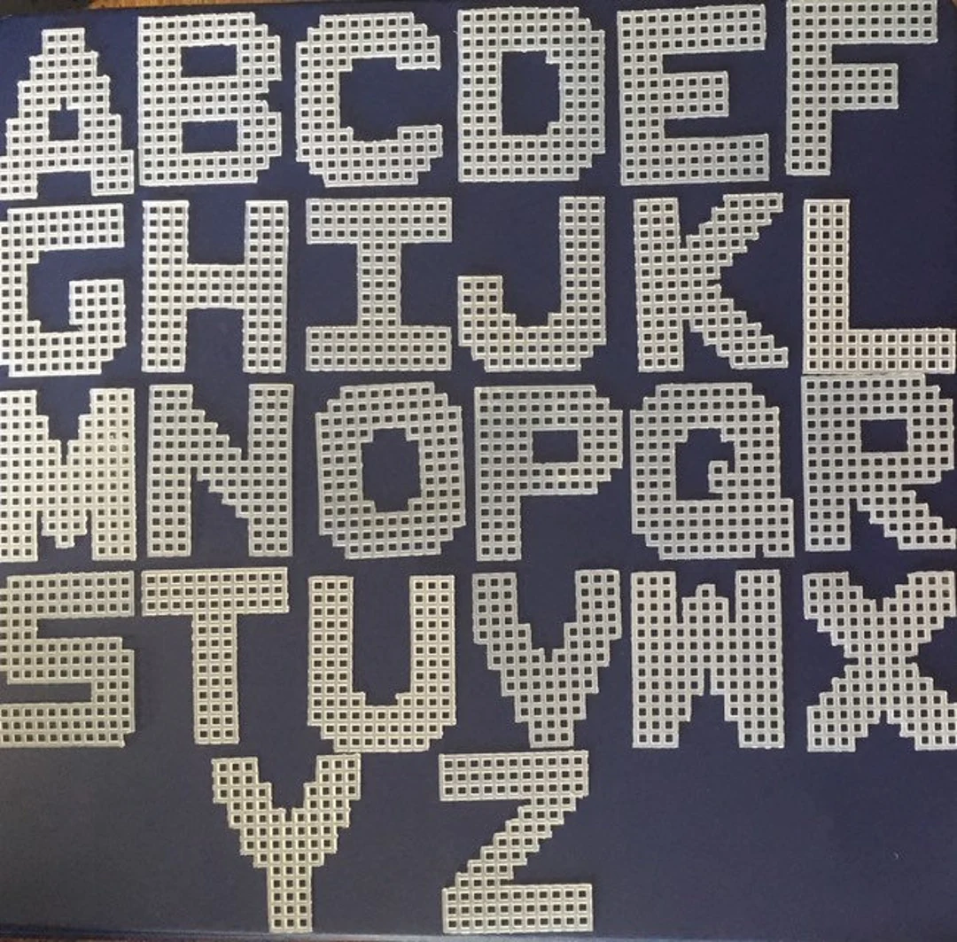 free printable plastic canvas alphabet patterns