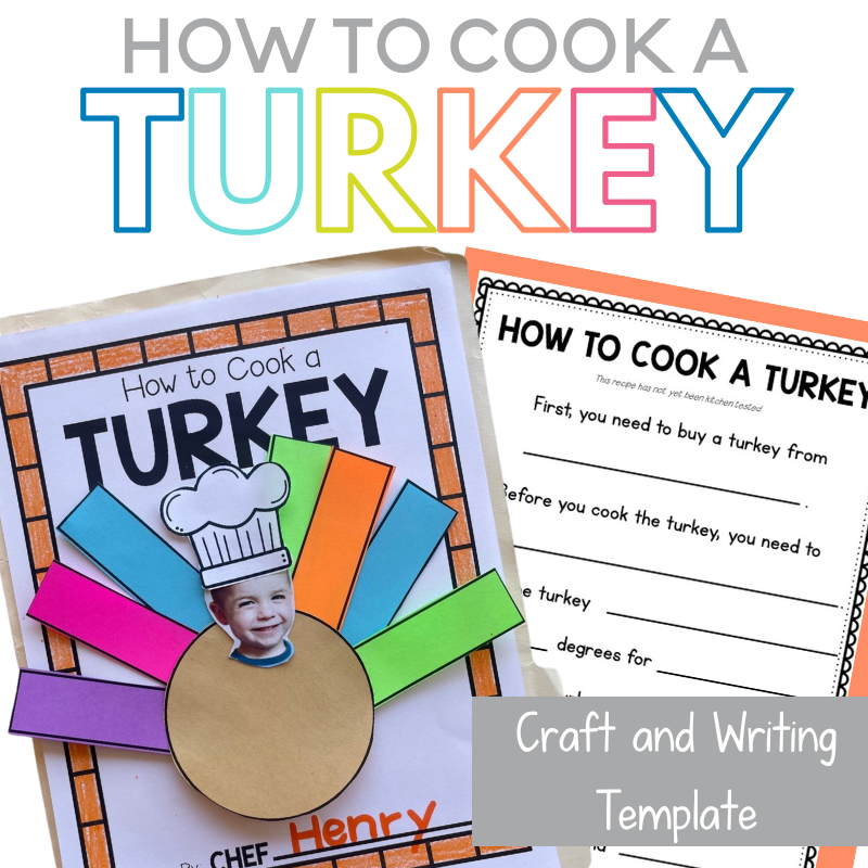 Preschool How To Cook A Turkey Writing Template