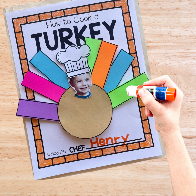 Preschool How To Cook A Turkey Writing Template