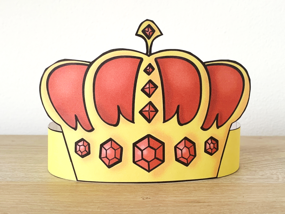 printable king crown pattern
