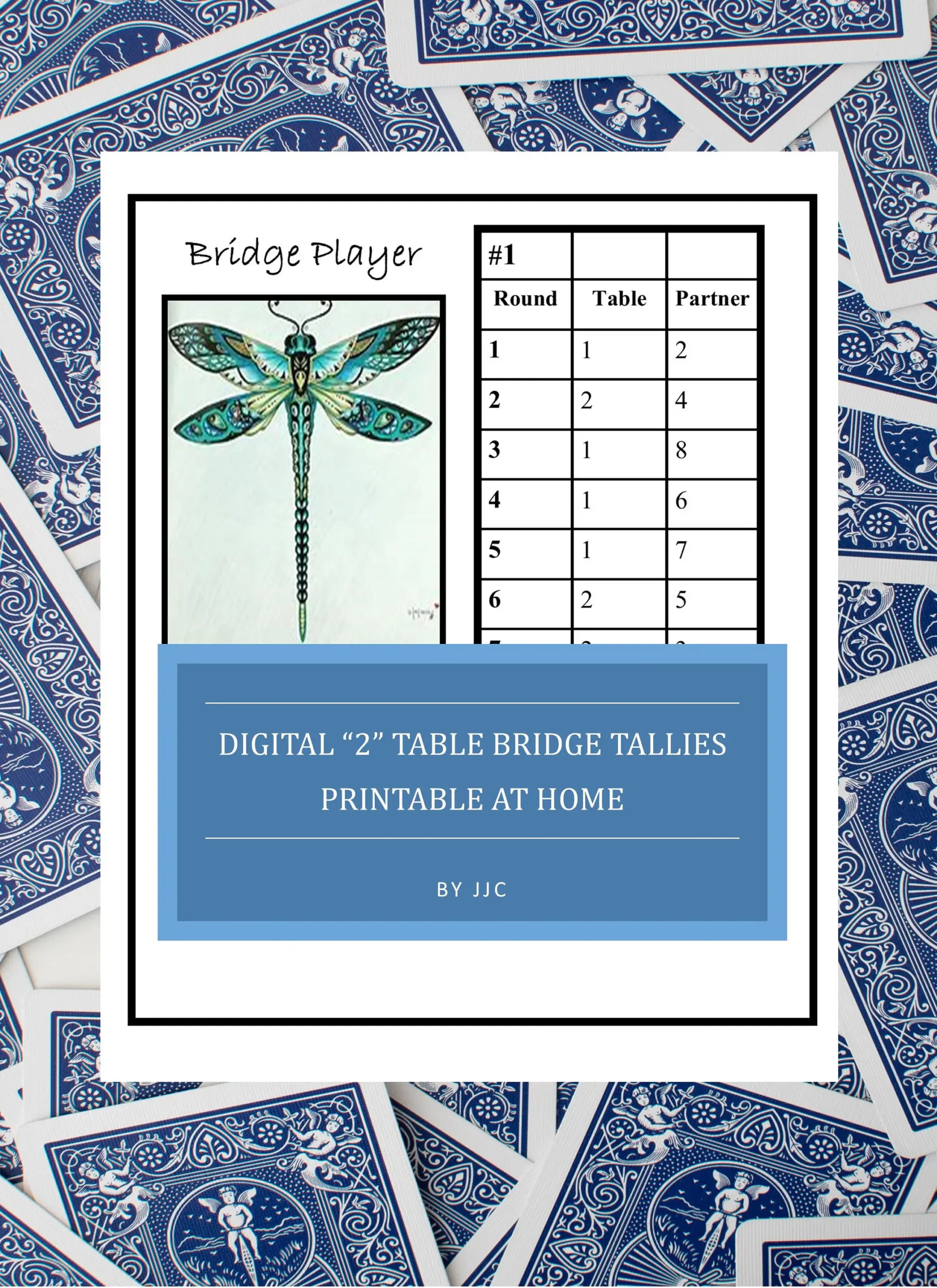 Printable 2 Table Dragonfly Bridge
