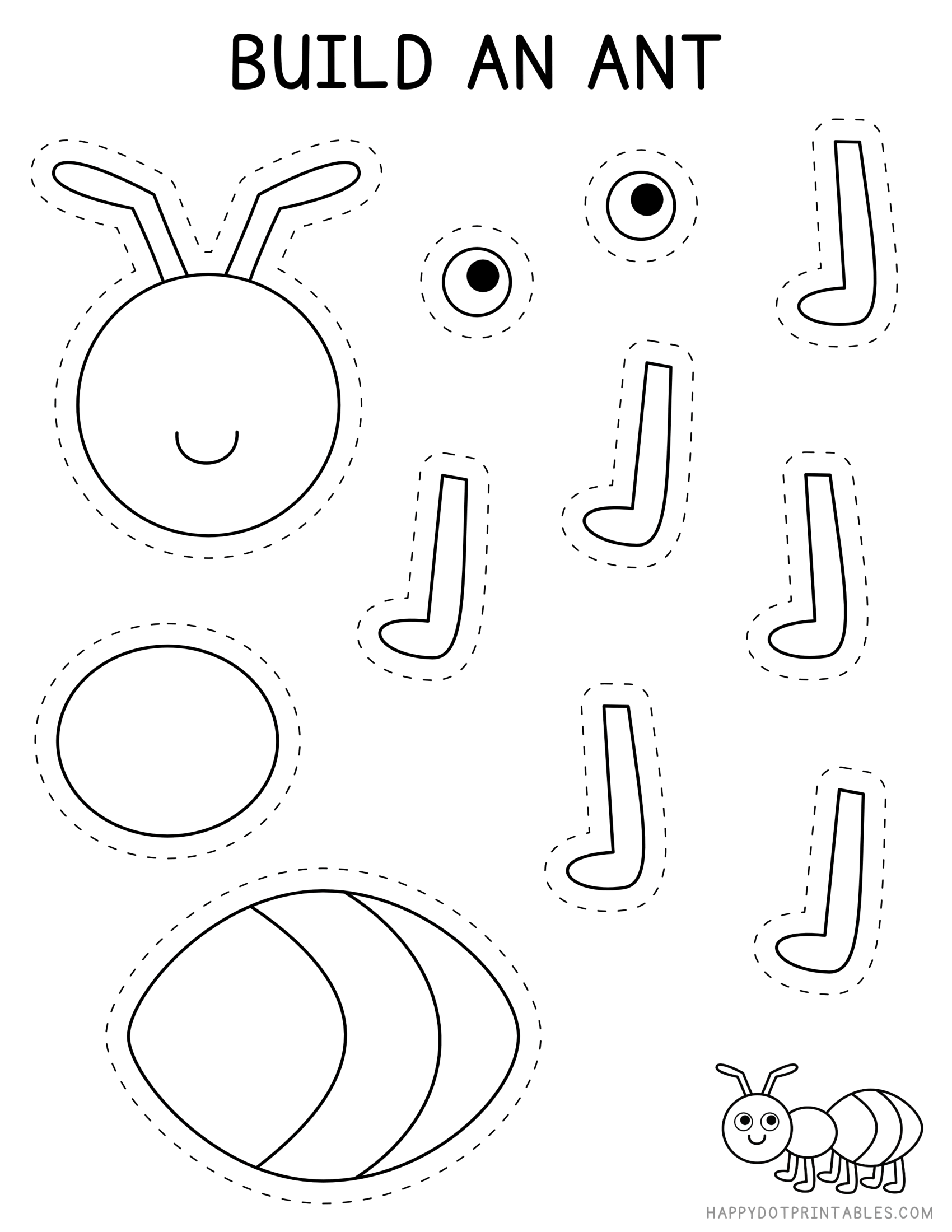 free printable ant template