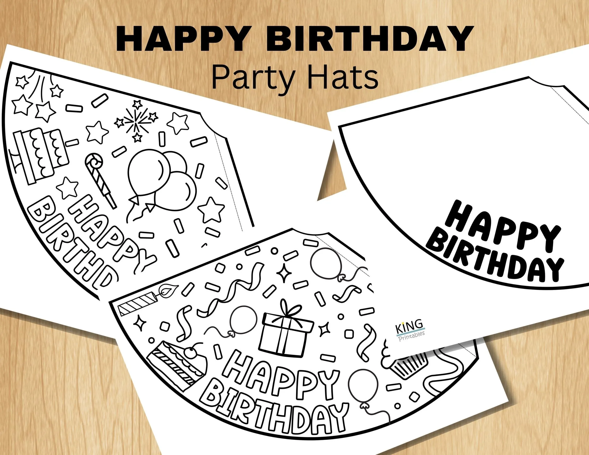 Printable Birthday Party Hats Kids