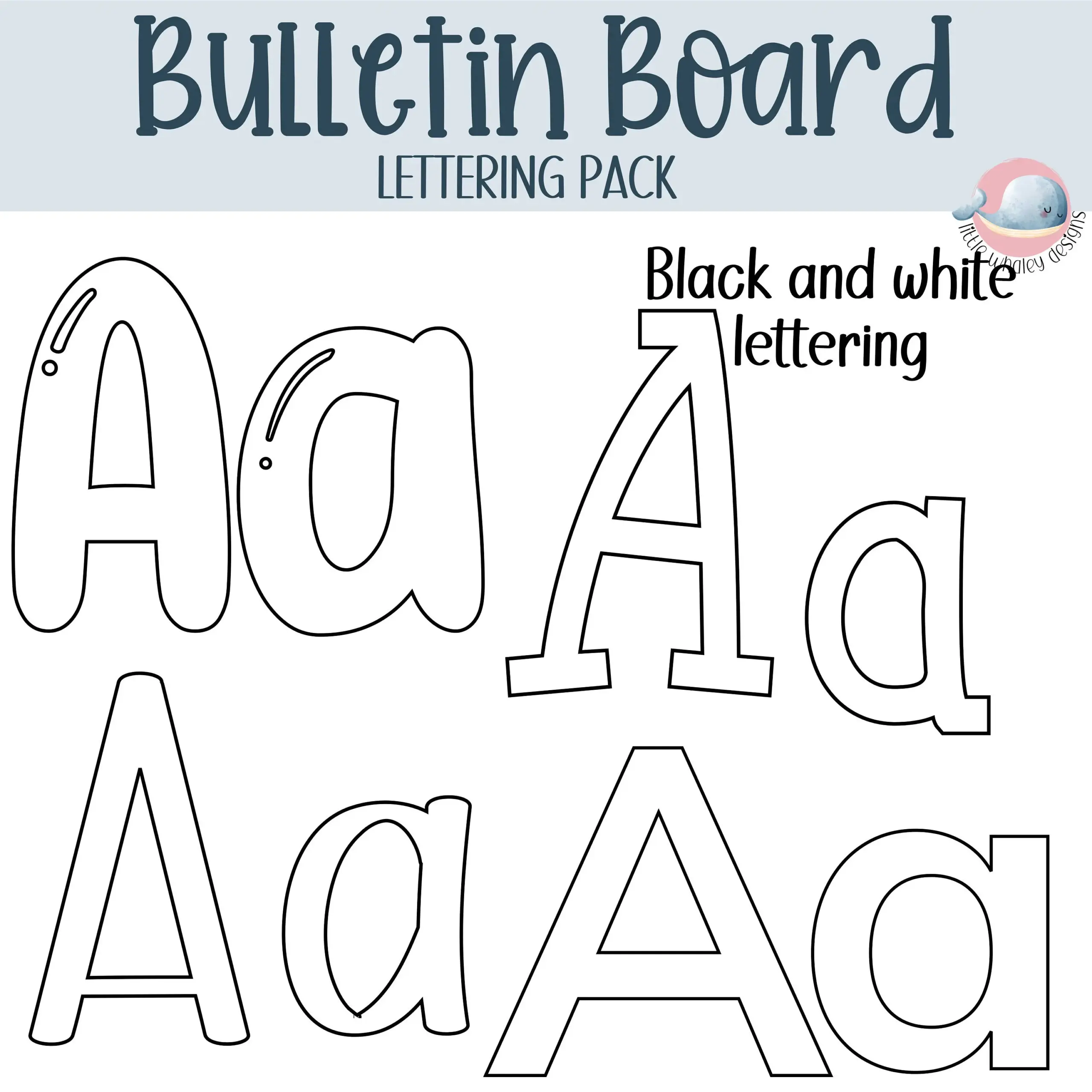 Printable Bulletin Board Lettering Pack