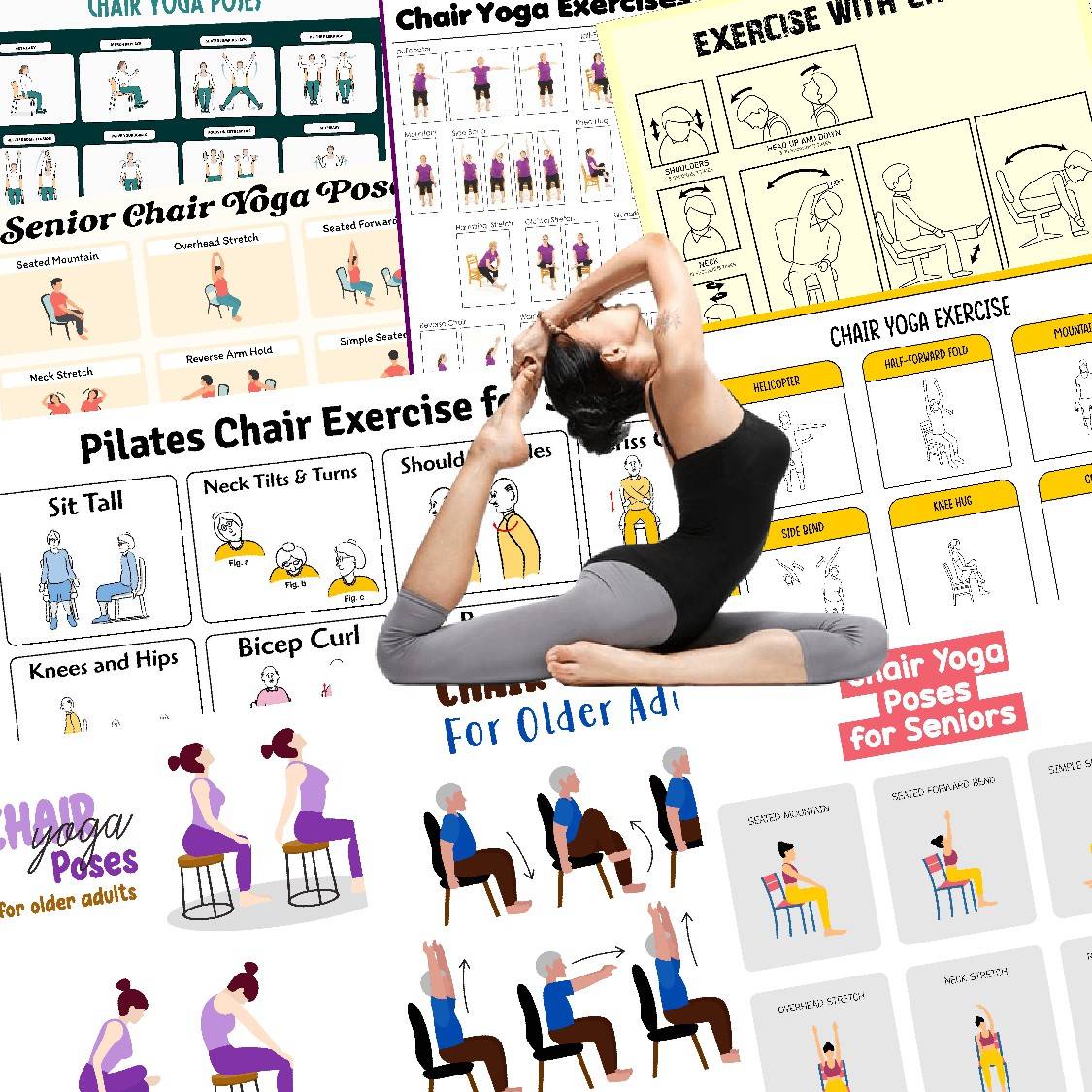free printable chair yoga exercises