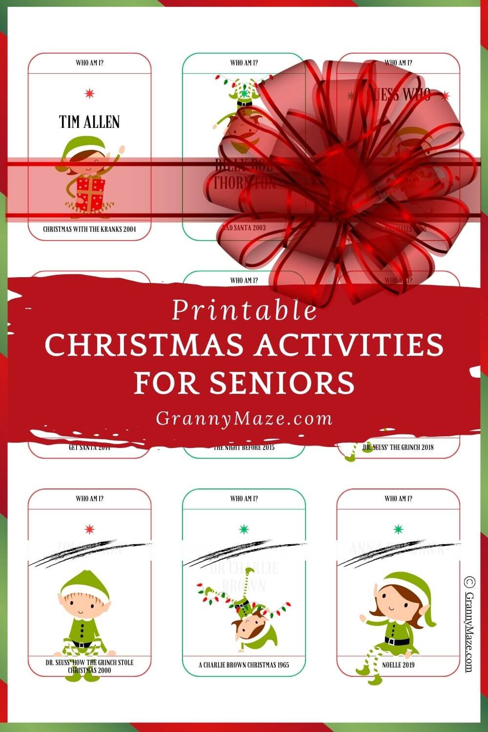 Printable Christmas Activities For Seniors