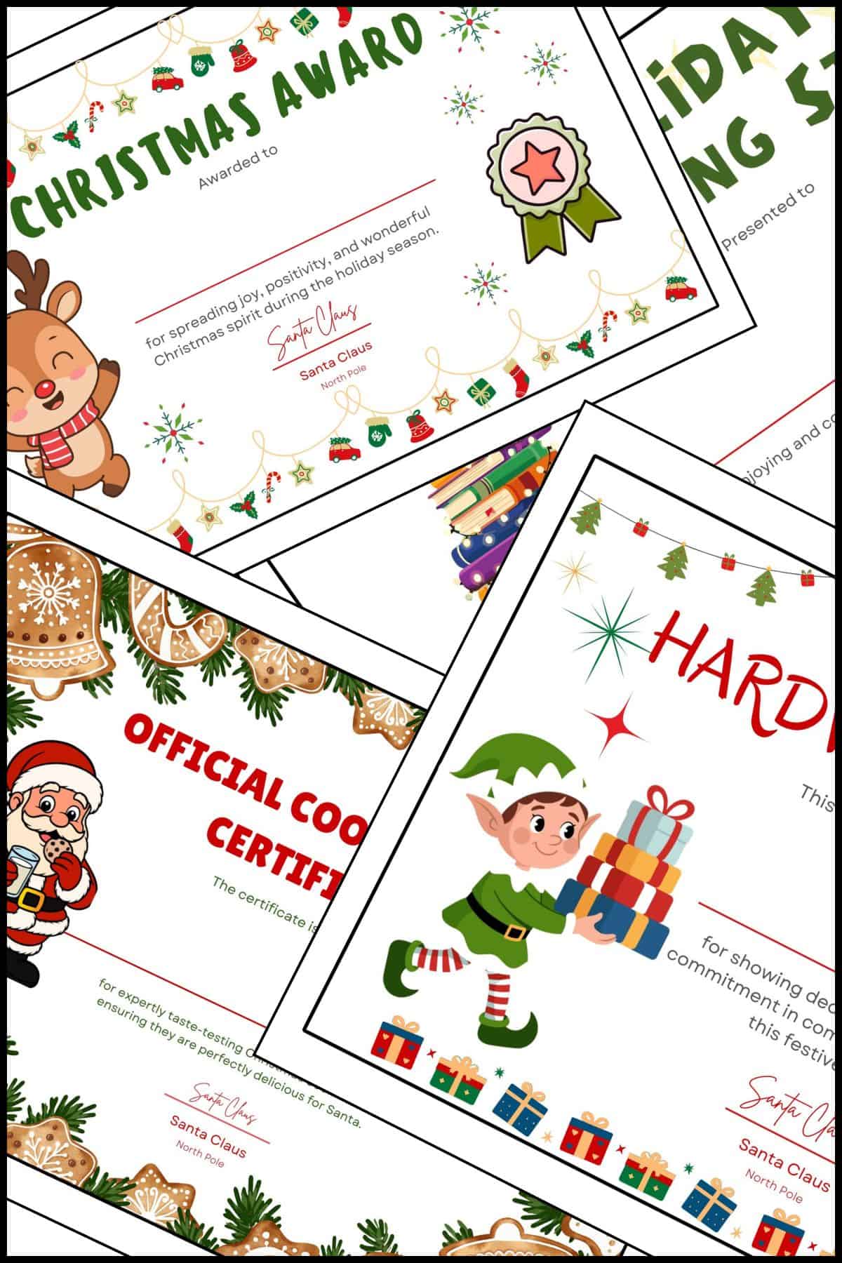 Printable Christmas Award Certificate