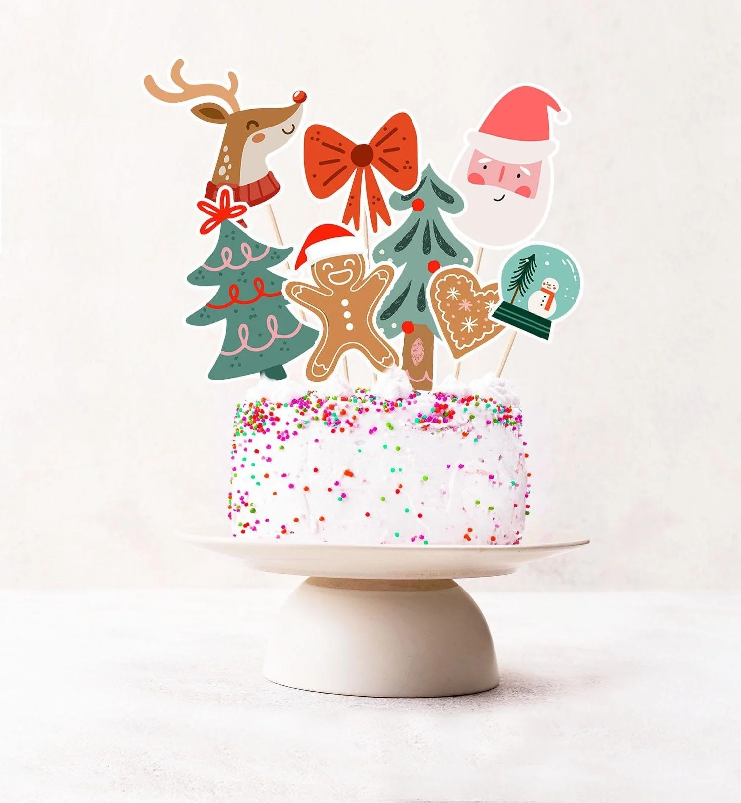 Printable Christmas Cake Topper Winter 91471