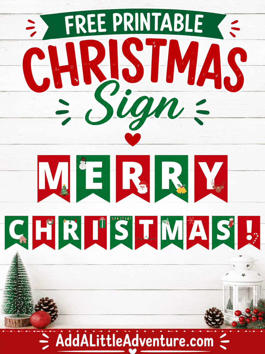 Printable Christmas Sign