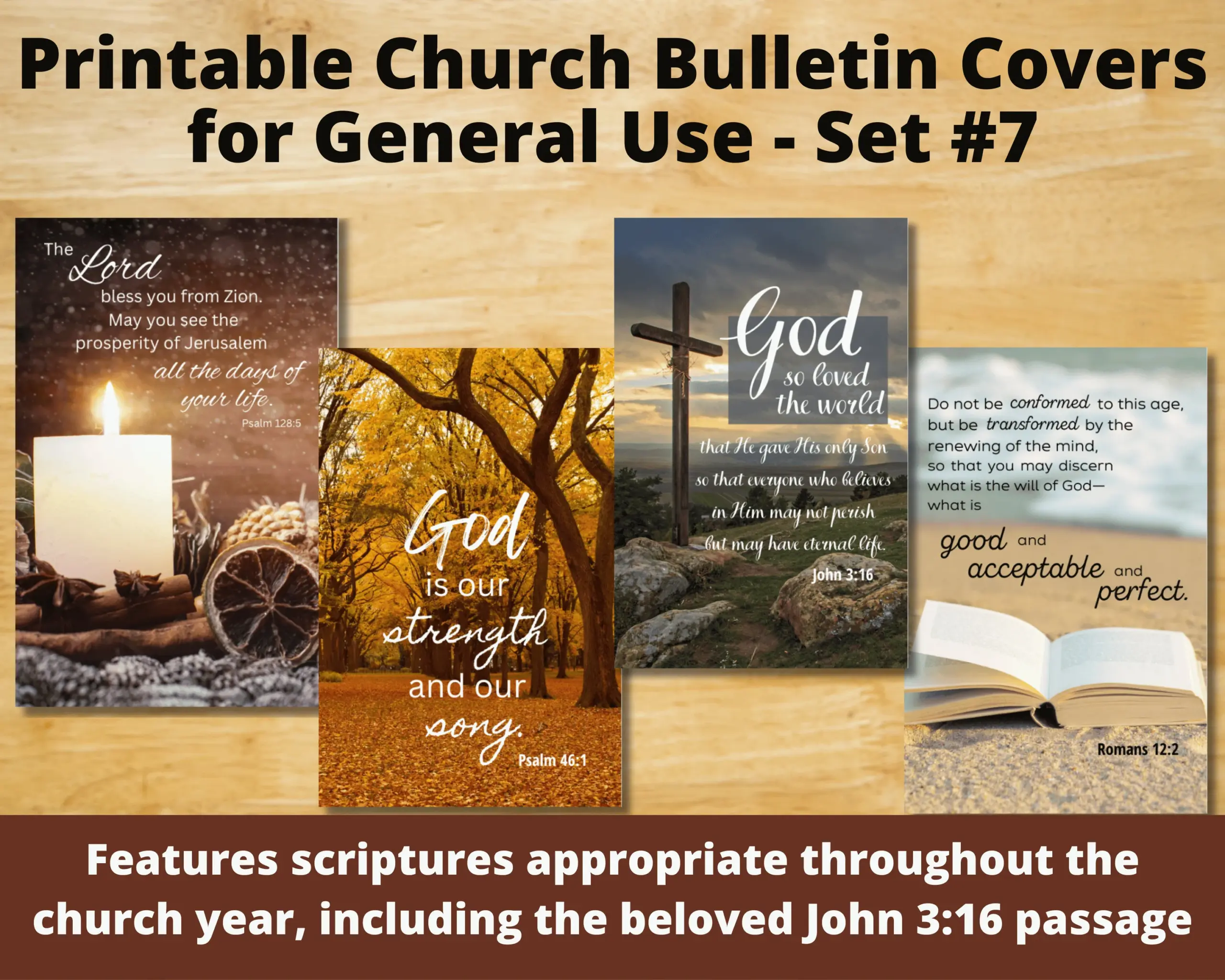 Printable Church Bulletin Covers General