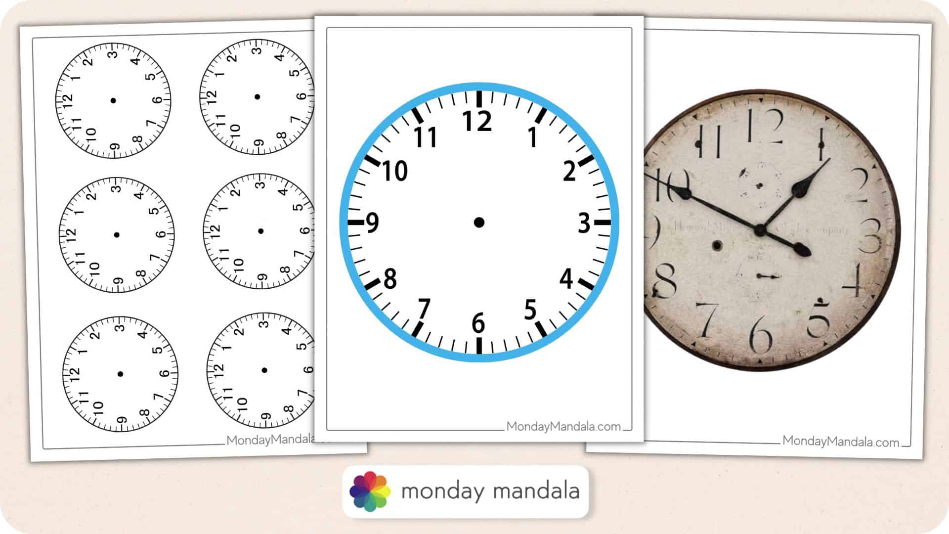 clock partners printable free