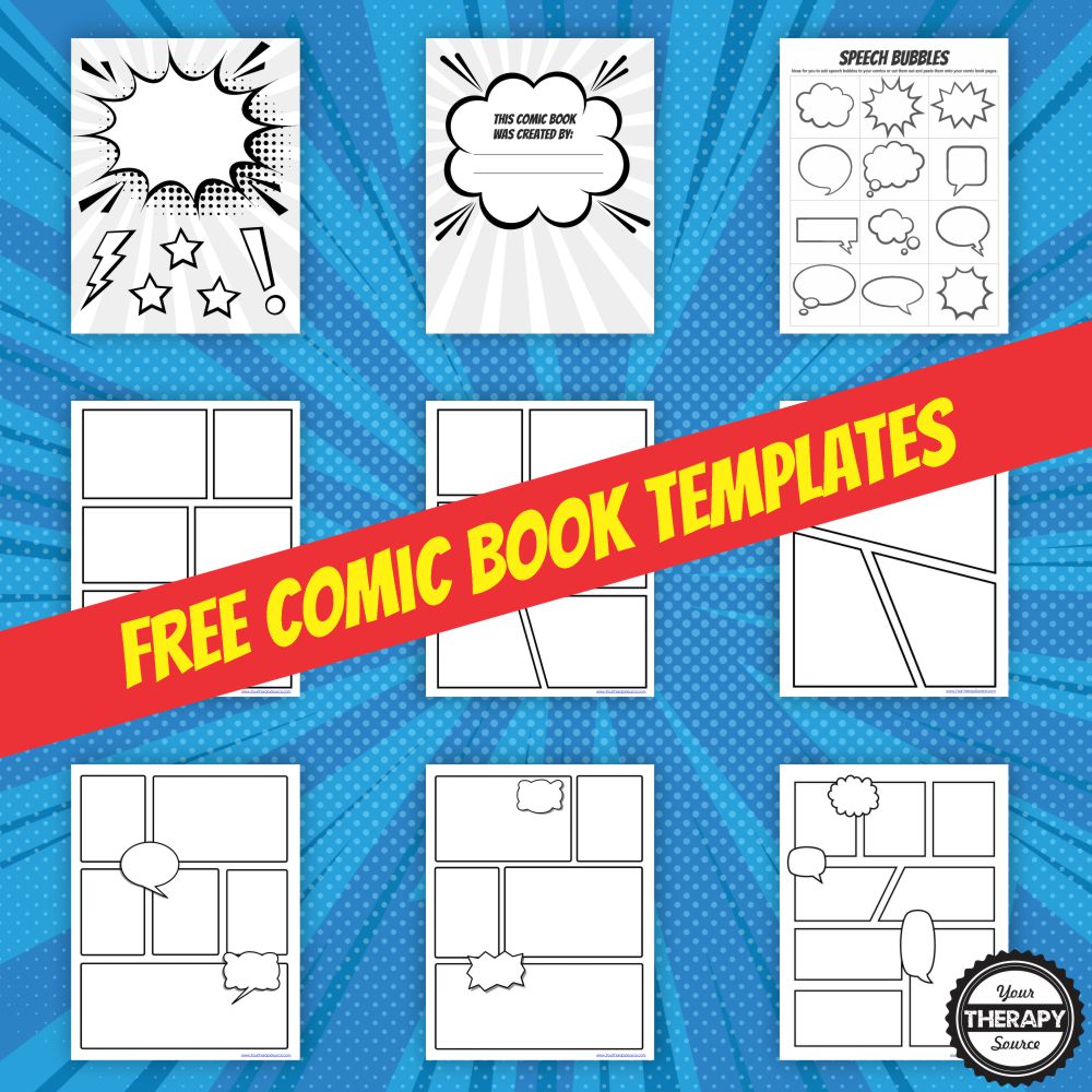 Printable Comic Strip Template 2