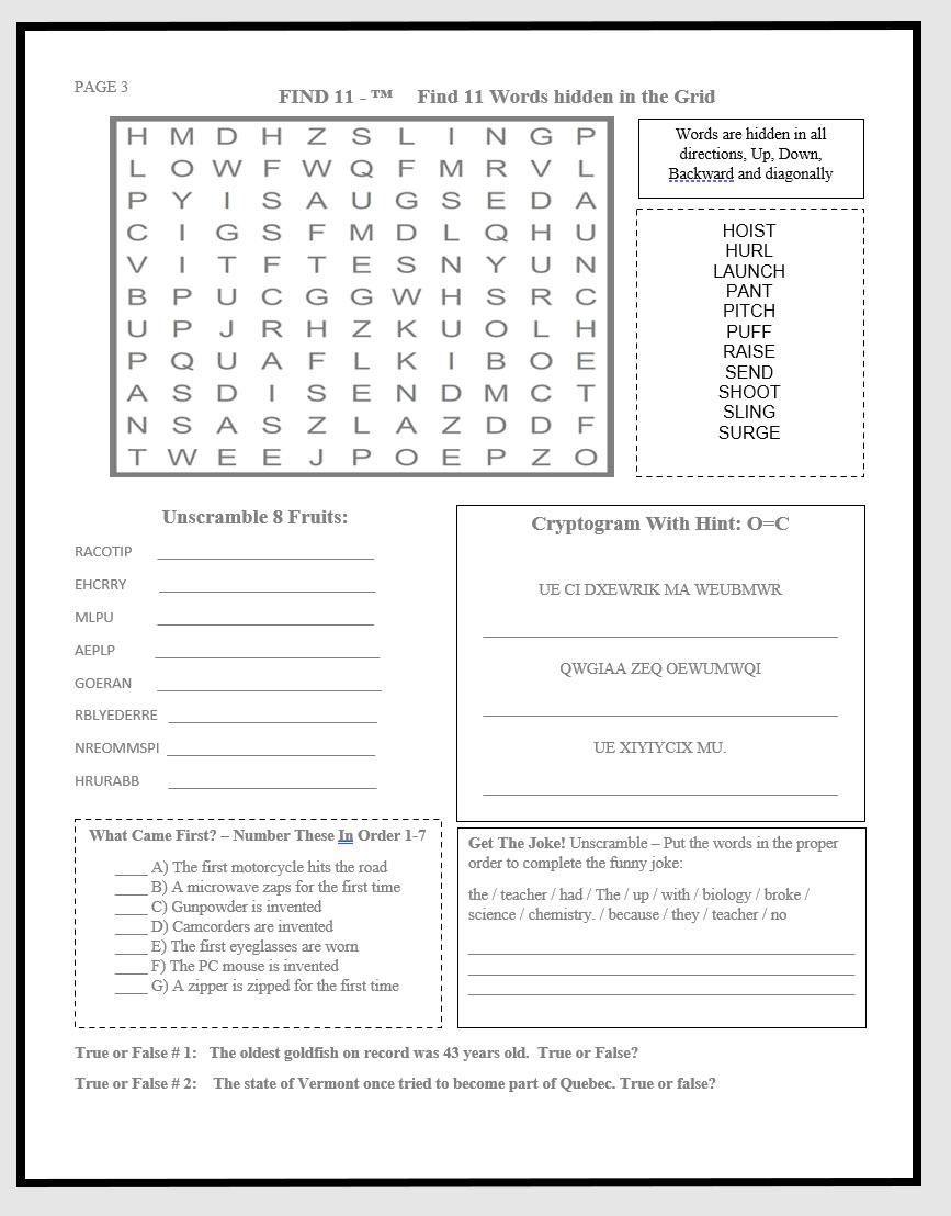 Printable Crossword Puzzles By Timothy Parker