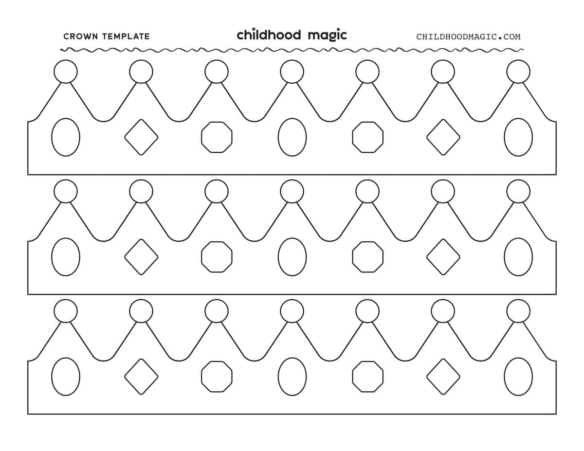 Printable Crown Template For Kids