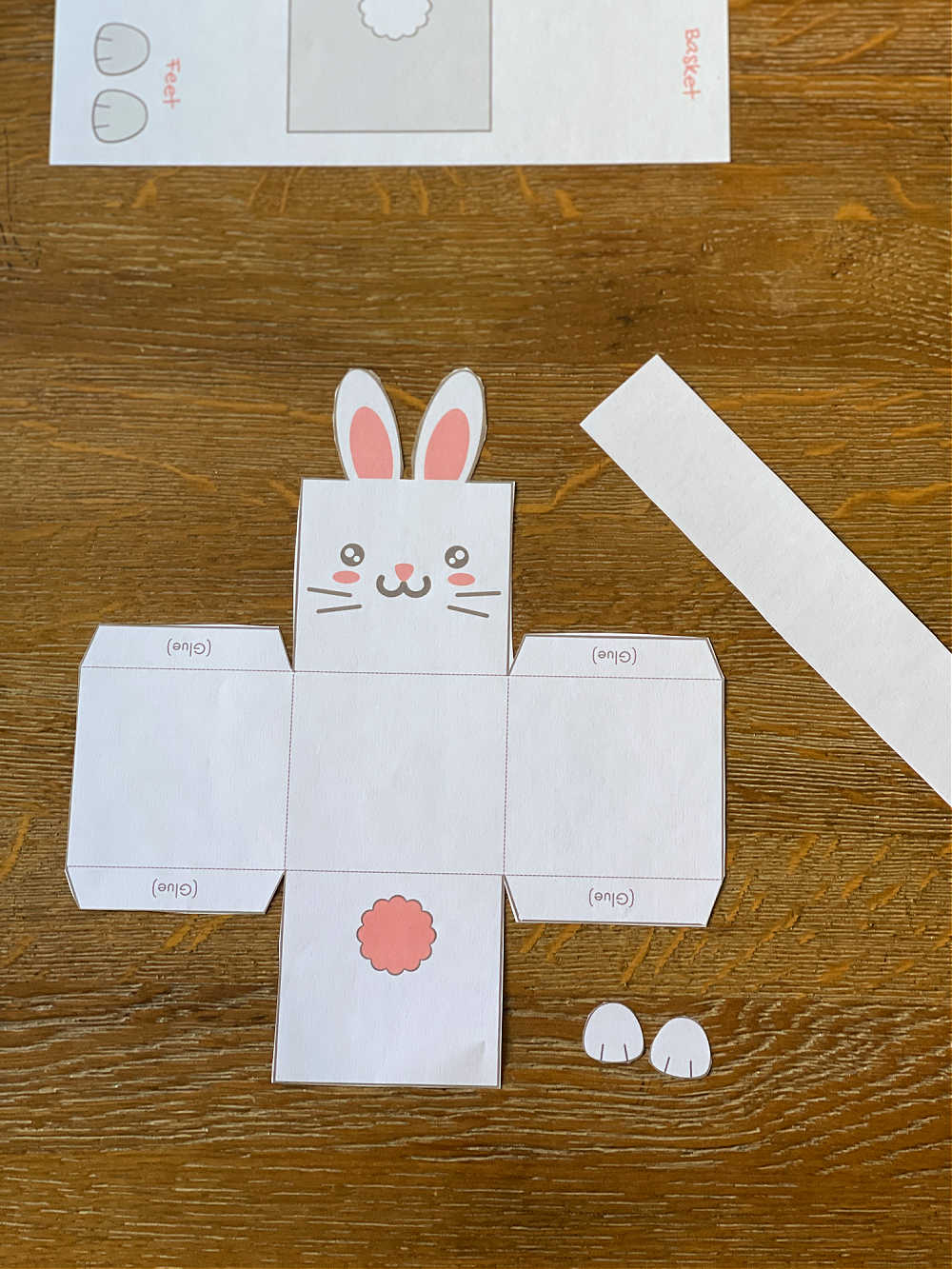 Printable Easter Bunny Basket