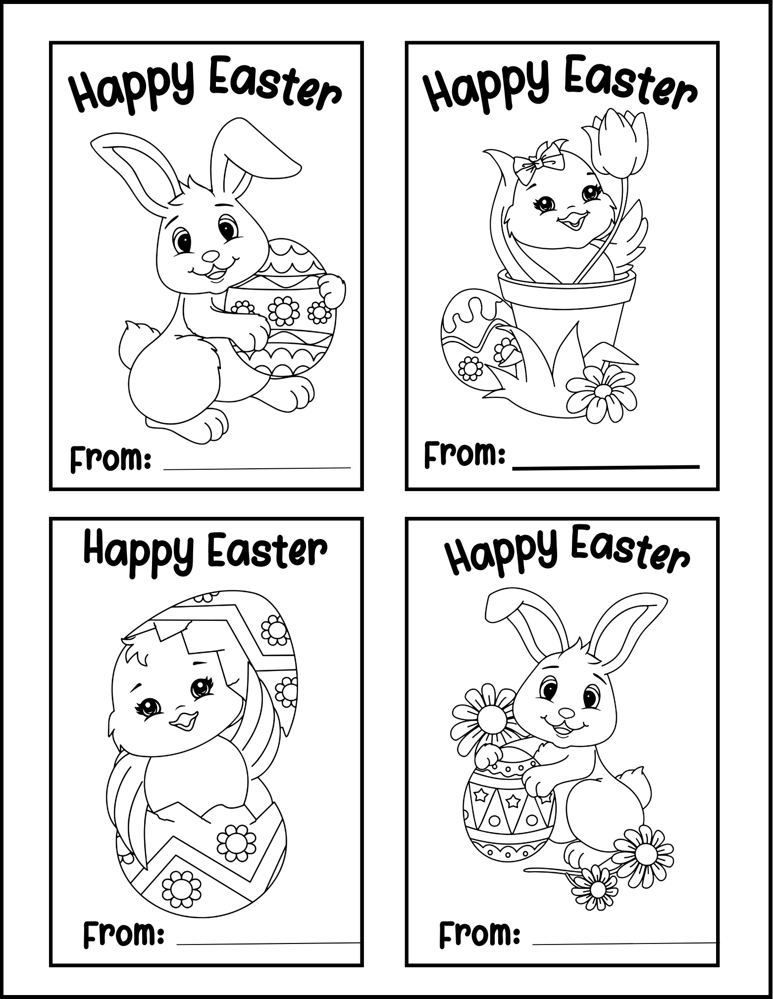 Printable Easter Cards For Kids