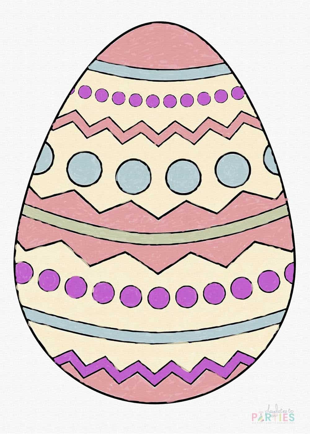 Printable Easter Egg Coloring Pages