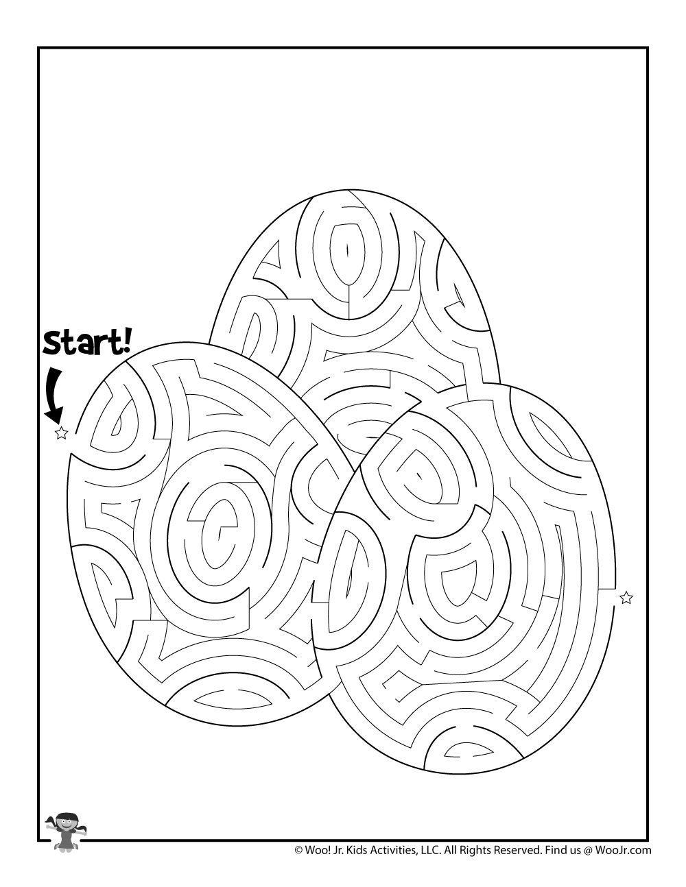 Printable Easter Mazes For Kids