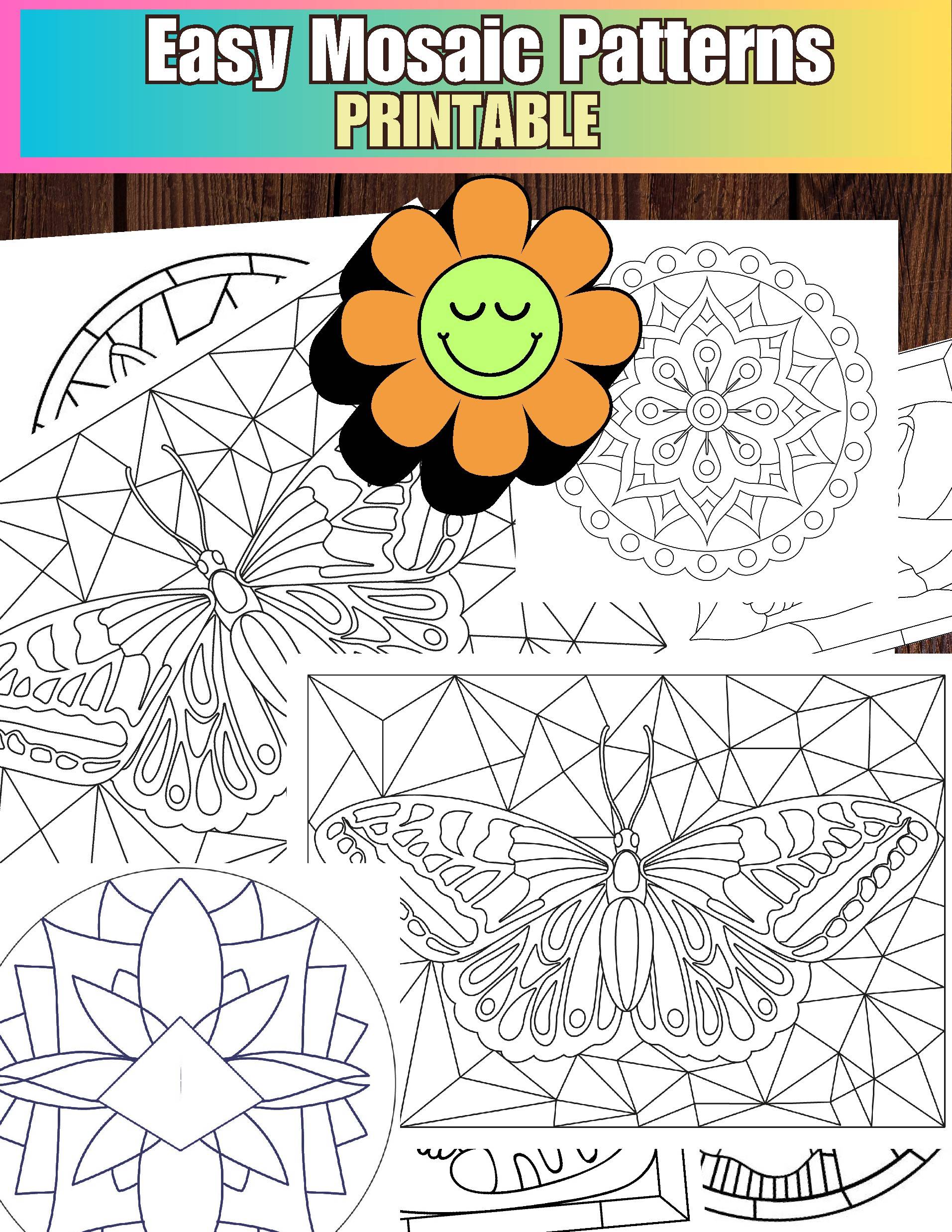 Printable Easy Mosaic Patterns Fun Craft Projects For All Ages 12322762
