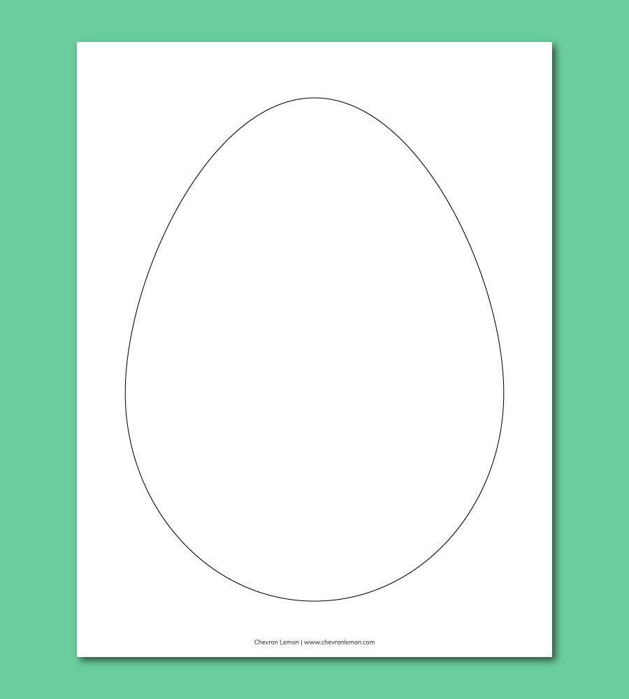 Printable Egg Templates In Different Sizes