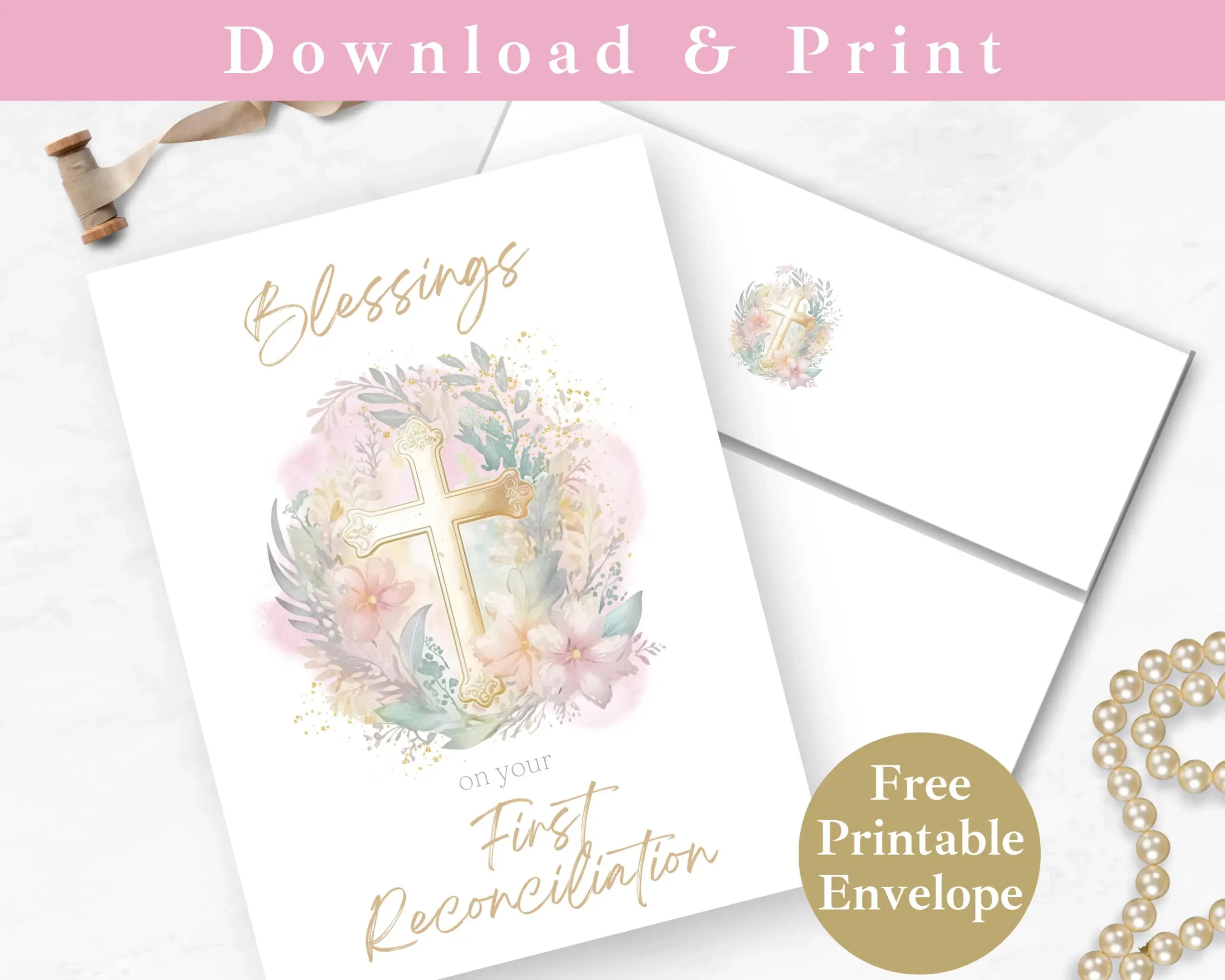 Printable First Reconciliation Card Printable First Reconciliation Card