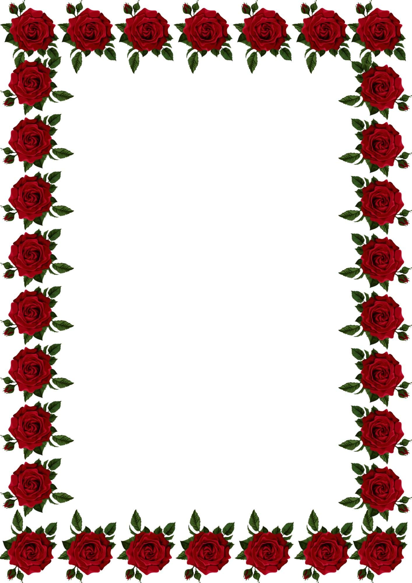 Printable Floral Borders